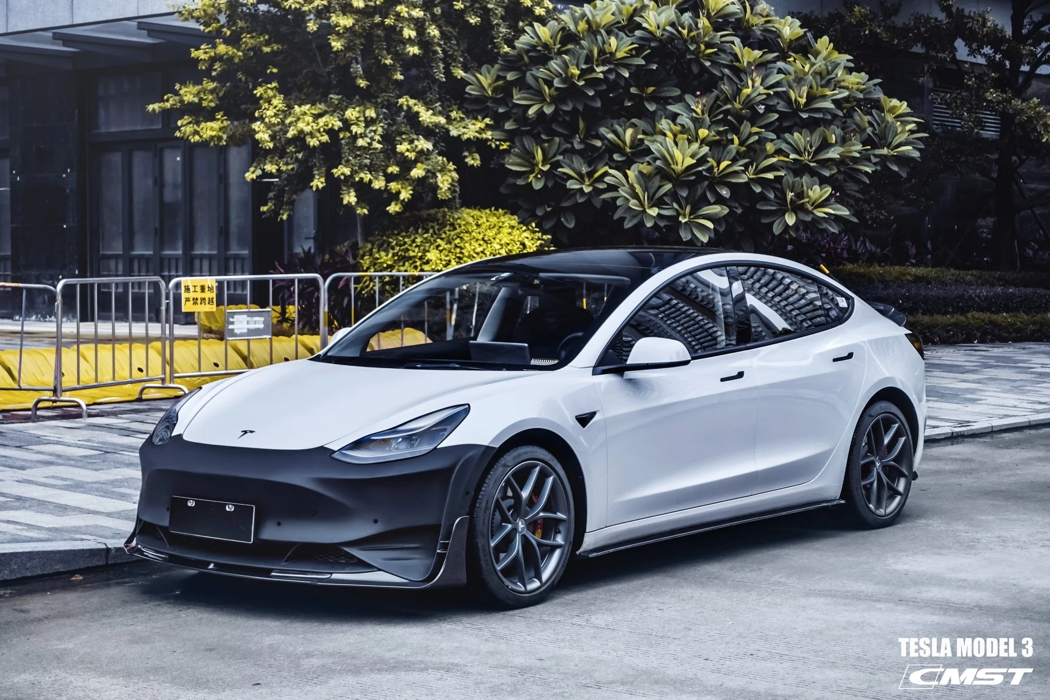 CMST Tuning Carbon Fiber Front Bumper & Front Lip for Tesla Model 3 Ver.2 - Image 3
