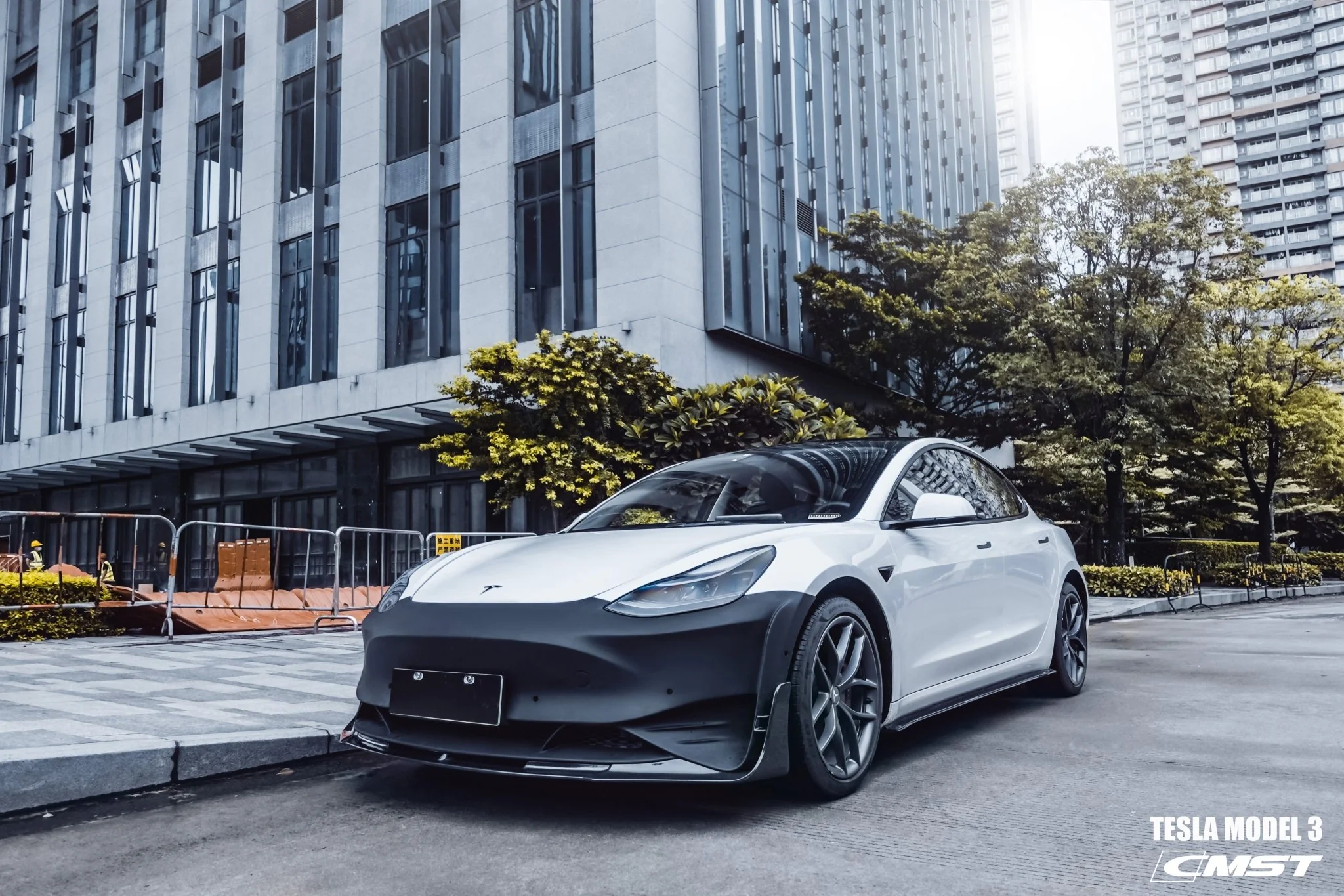 CMST Tuning Carbon Fiber Front Bumper & Front Lip for Tesla Model 3 Ver.2 - Image 5