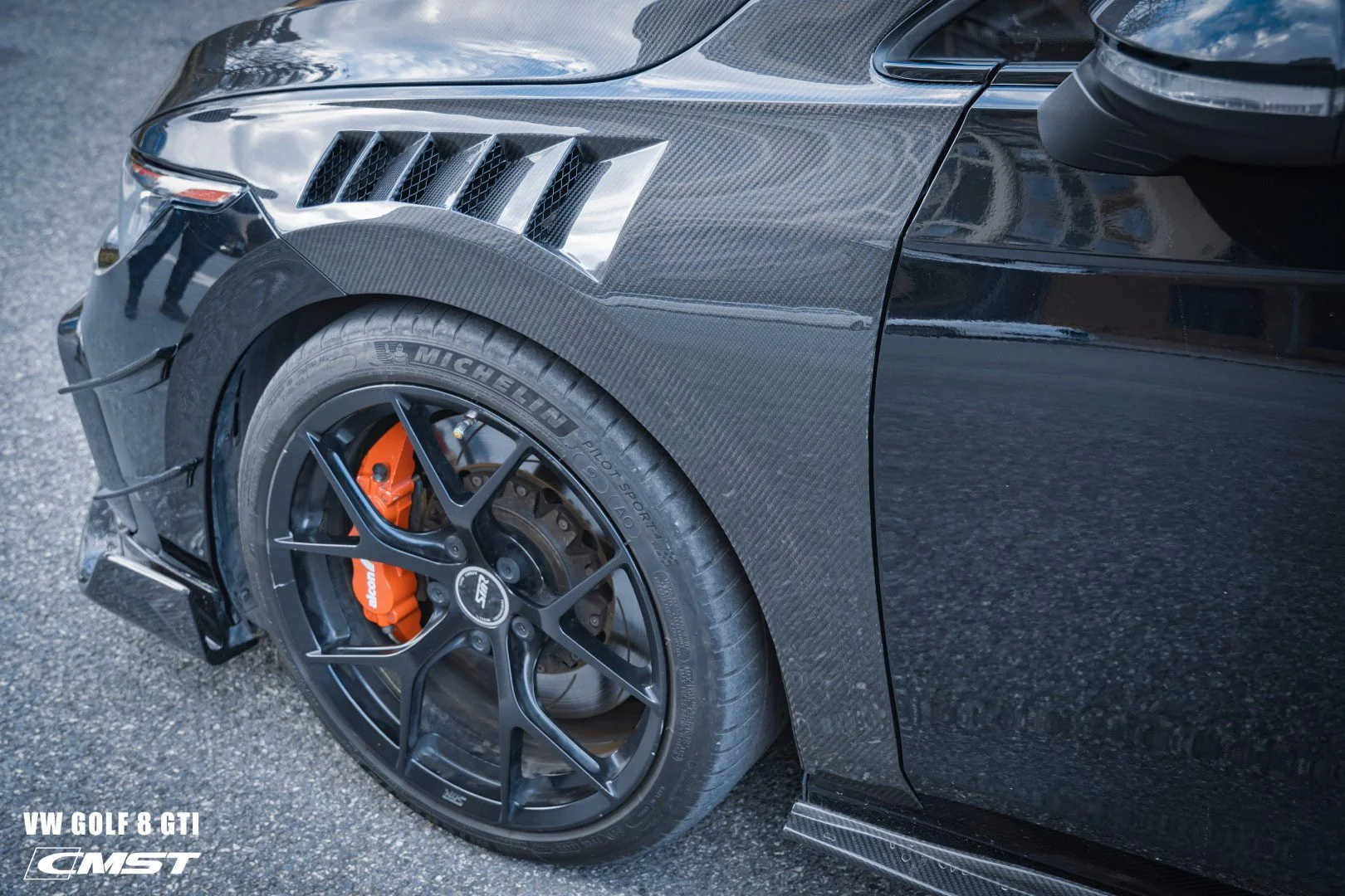 CMST Tuning Dry-Carbon Fiber Front Fenders for Volkswagen GTI & Golf R MK8 - Image 3