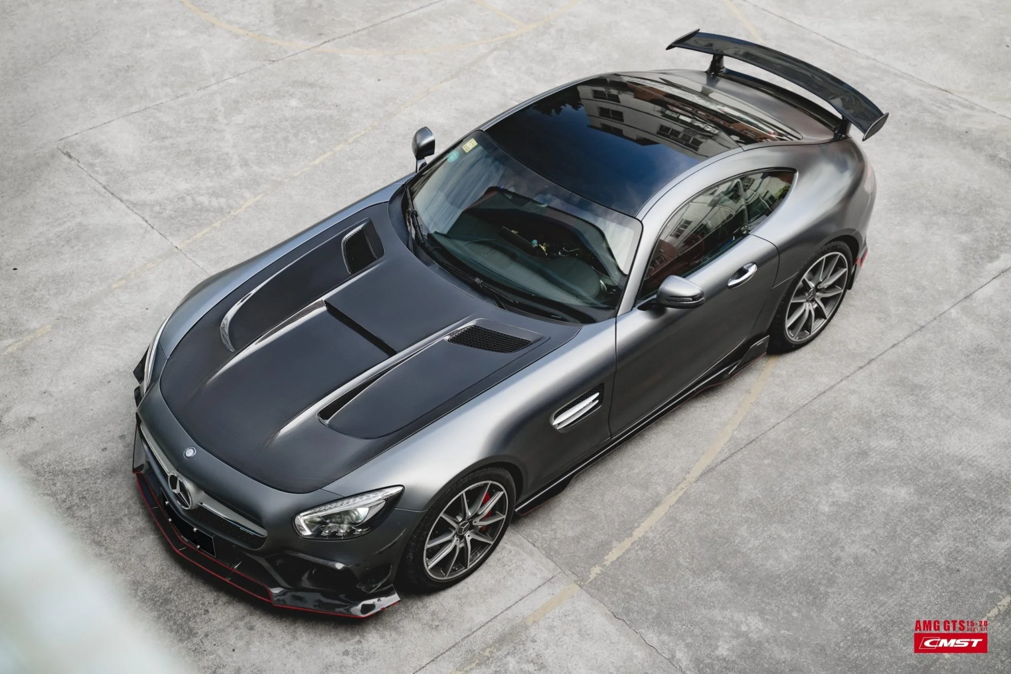 CMST Tuning Carbon Fiber Full Body Kit for Mercedes Benz C190 AMG GT GTS 2015-2017 - Image 12