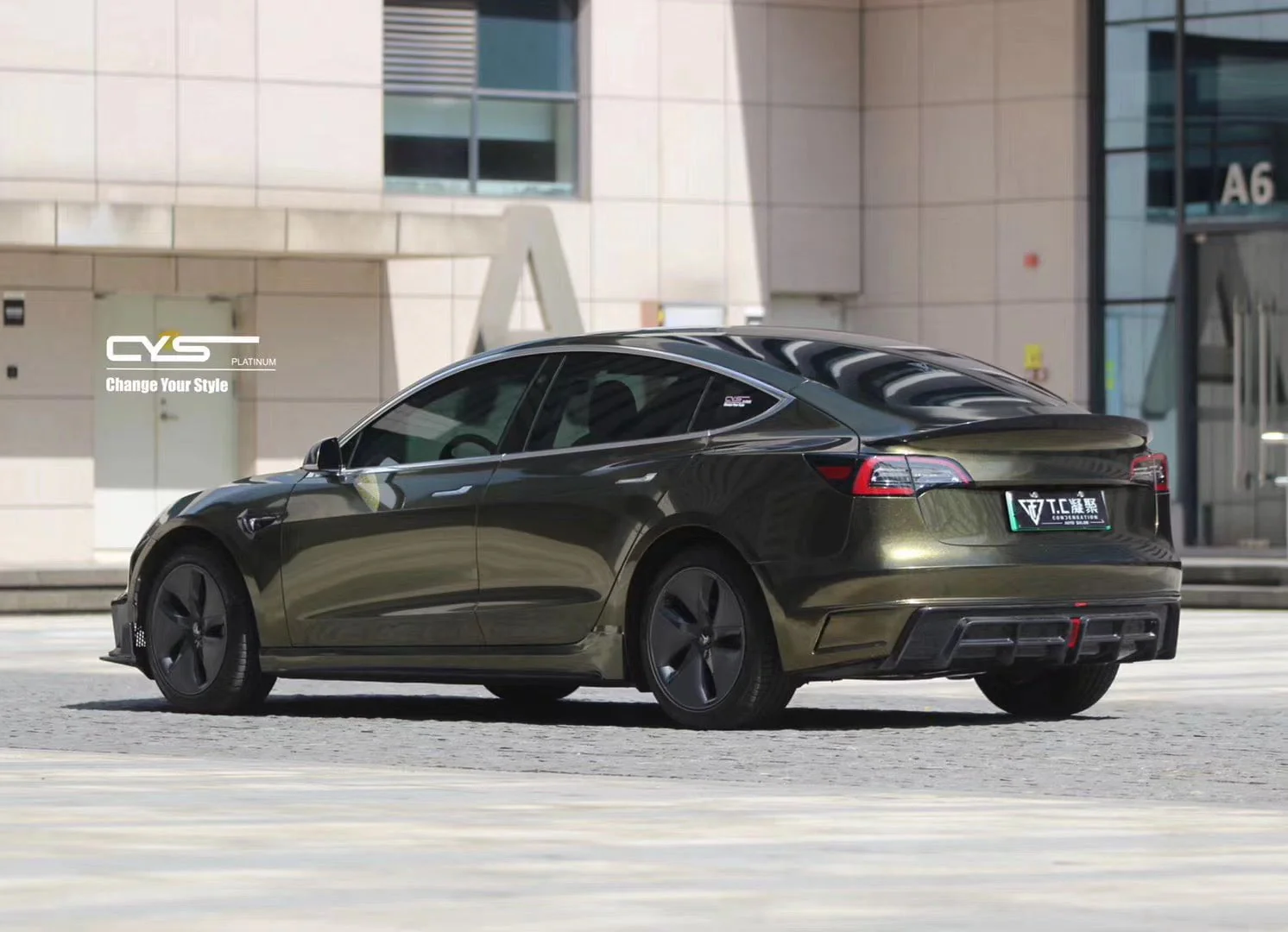 CMST Tuning Carbon Fiber Full Body Kit Style D for Tesla Model 3 - Image 10