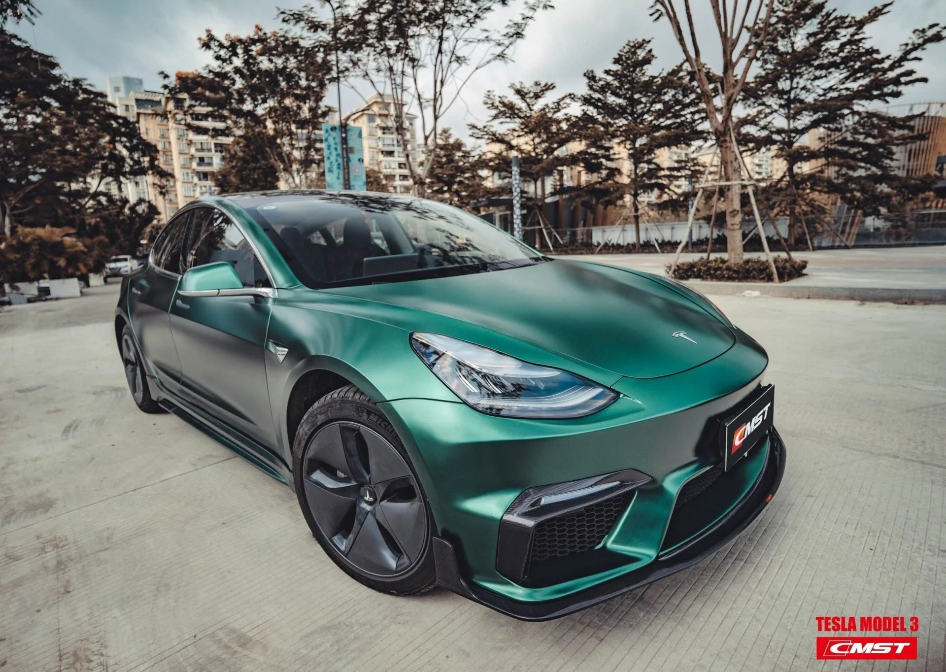 CMST Tuning Carbon Fiber Full Body Kit Style D for Tesla Model 3 - Image 18