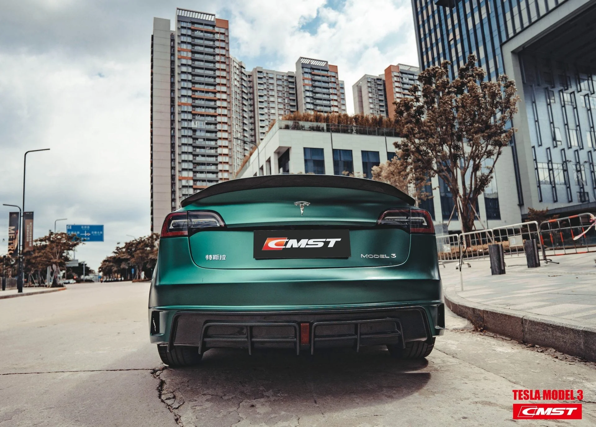 CMST Tuning Carbon Fiber Full Body Kit Style D for Tesla Model 3 - Image 20