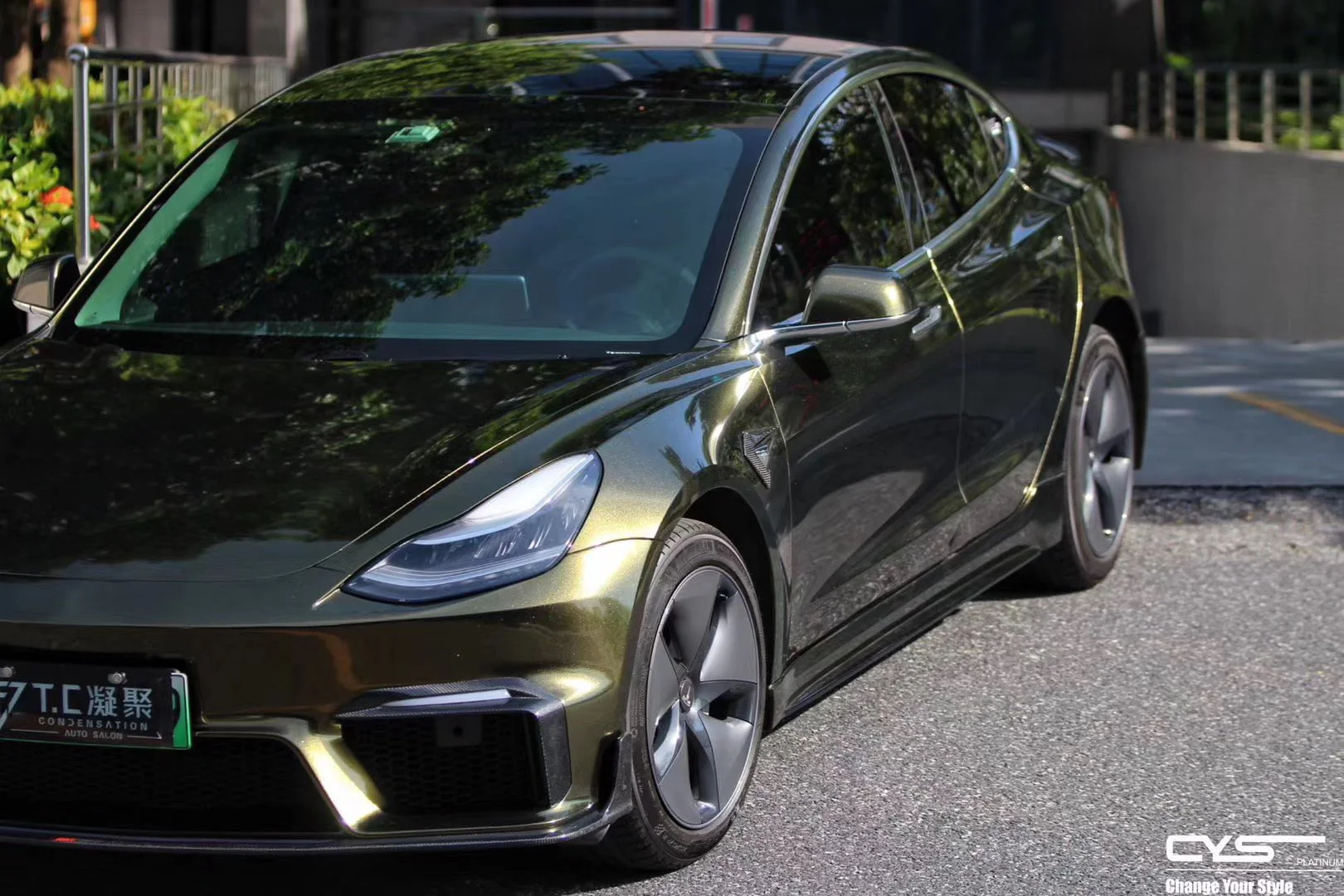 CMST Tuning Carbon Fiber Full Body Kit Style D for Tesla Model 3 - Image 6