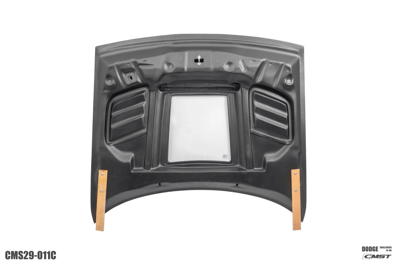 CMST Carbon Fiber Glass Clearview Hood Bonnet for Dodge Challenger 2008-ON - Image 10