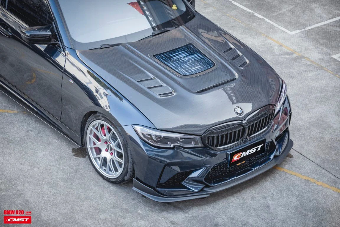 CMST Tuning Carbon Fiber Glass Transparent Hood Bonnet for BMW 3 Series G20 G28 330i M340i - Image 3