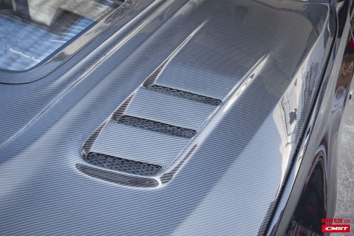 CMST Tuning Carbon Fiber Glass Transparent Hood Bonnet for BMW 3 Series G20 G28 330i M340i - Image 9