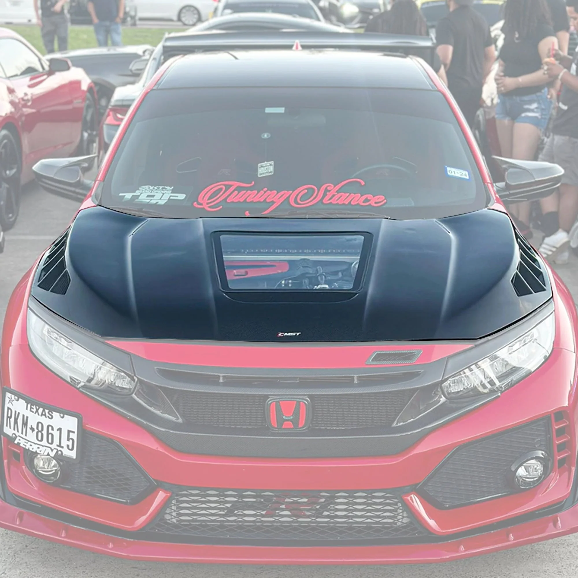 CMST Tuning Carbon Fiber Glass Transparent Hood Bonnet Ver.3 for Honda 10th Gen Civic