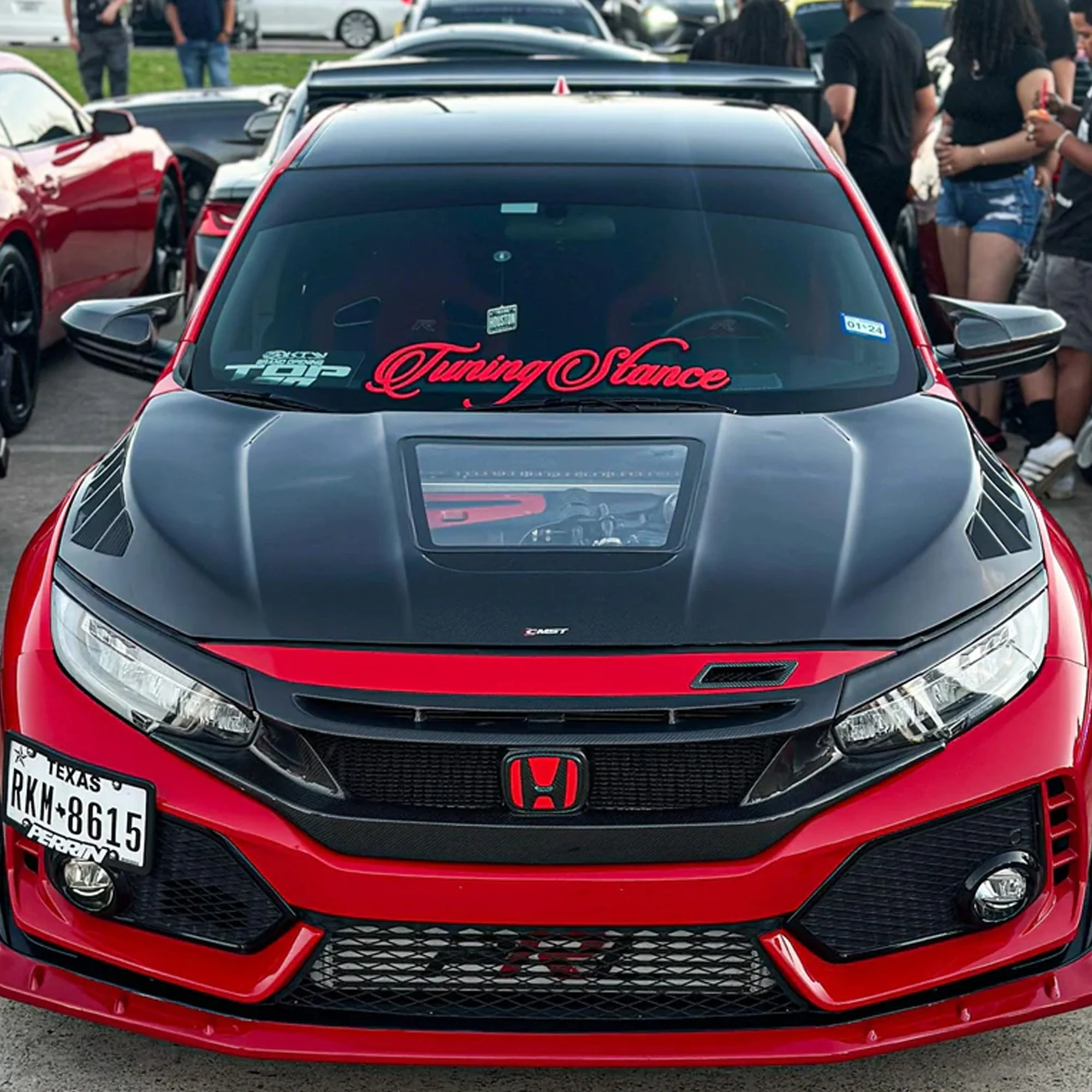 CMST Tuning Carbon Fiber Glass Transparent Hood Bonnet Ver.3 for Honda 10th Gen Civic - Image 2