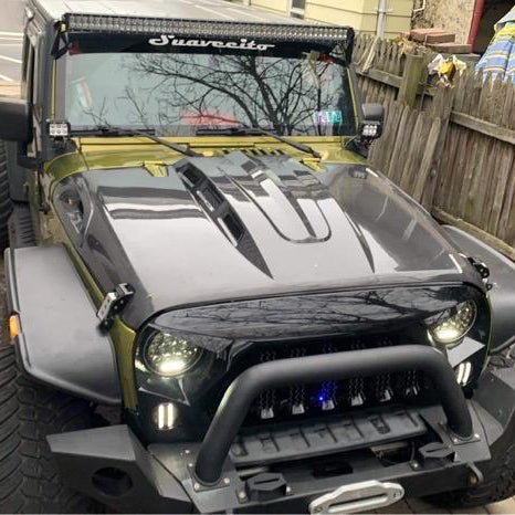 CMST Tuning Hood Bonnet for Jeep Wrangler Rubicon Sahara Sport S Carbon Fiber/FRP - Image 2