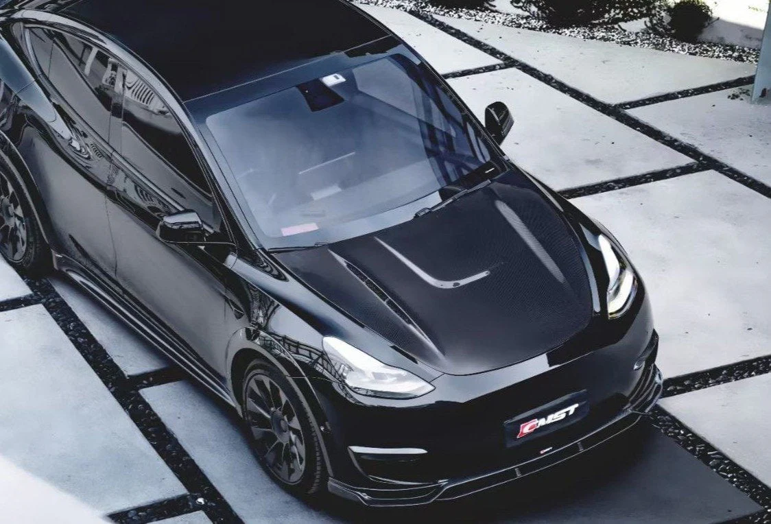 CMST Tuning Carbon Fiber Hood Bonnet Ver.1 for Tesla Model Y - Image 10