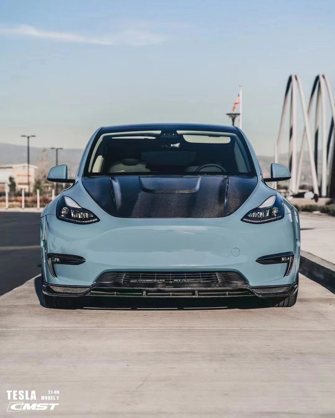 CMST Tuning Carbon Fiber Hood Bonnet Ver.1 for Tesla Model Y - Image 11