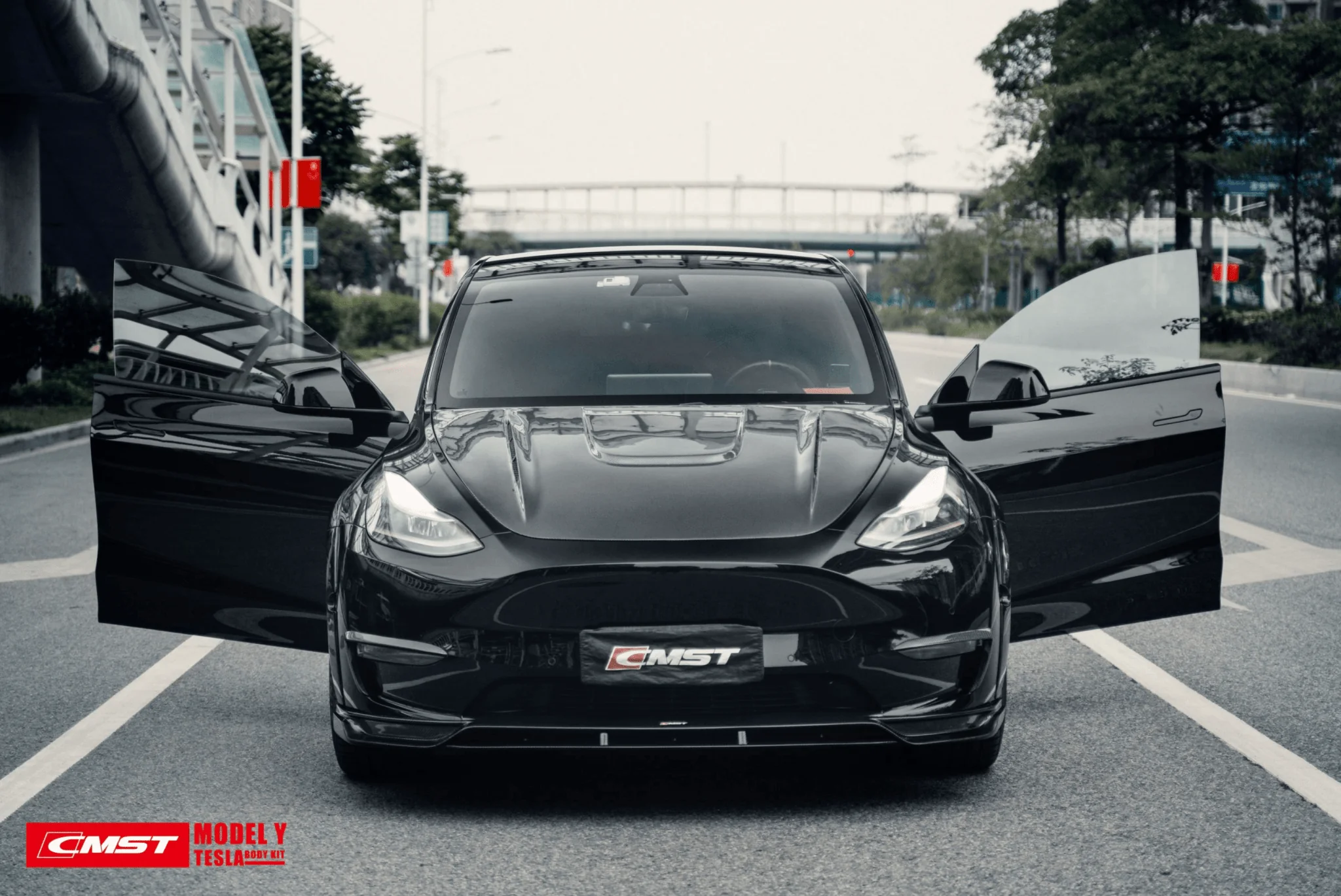 CMST Tuning Carbon Fiber Hood Bonnet Ver.1 for Tesla Model Y - Image 22