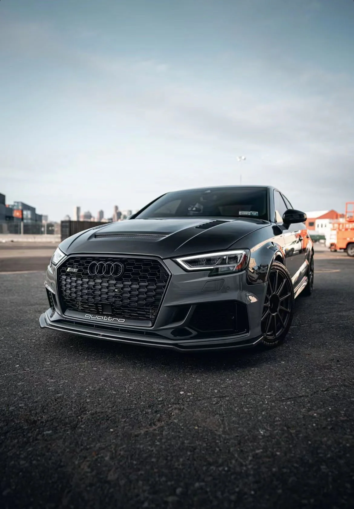 CMST Tuning Carbon Fiber Hood Bonnet Ver.2 for Audi RS3 A3 A3 S Line 2014-2020 Sedan - Image 4