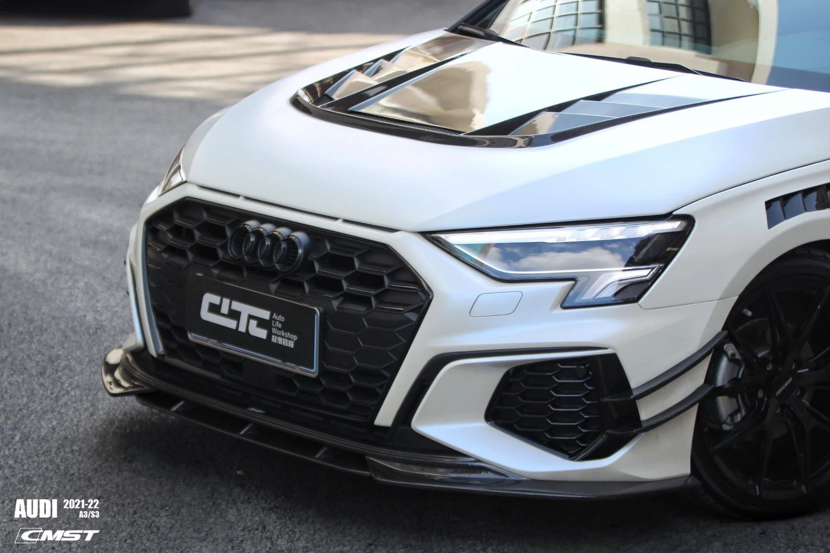 CMST Tuning Carbon Fiber Hood Bonnet Ver.2 for Audi RS3 S3 A3 8Y 2021-ON - Image 13
