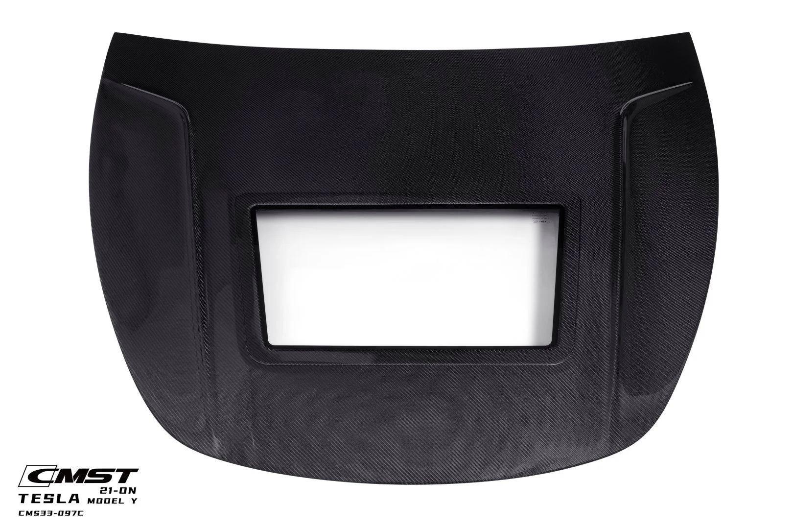 CMST Tuning Carbon Fiber Hood Clearview Glass Transparent for Tesla Model Y - Image 5