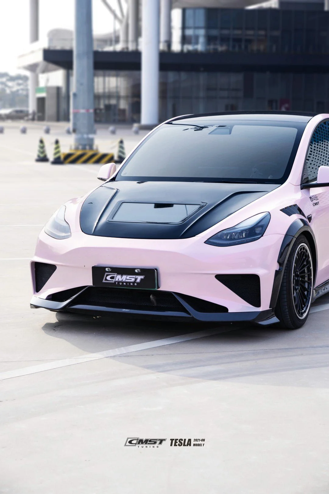 CMST Tuning Carbon Fiber Hood Clearview Glass Transparent for Tesla Model Y - Image 6