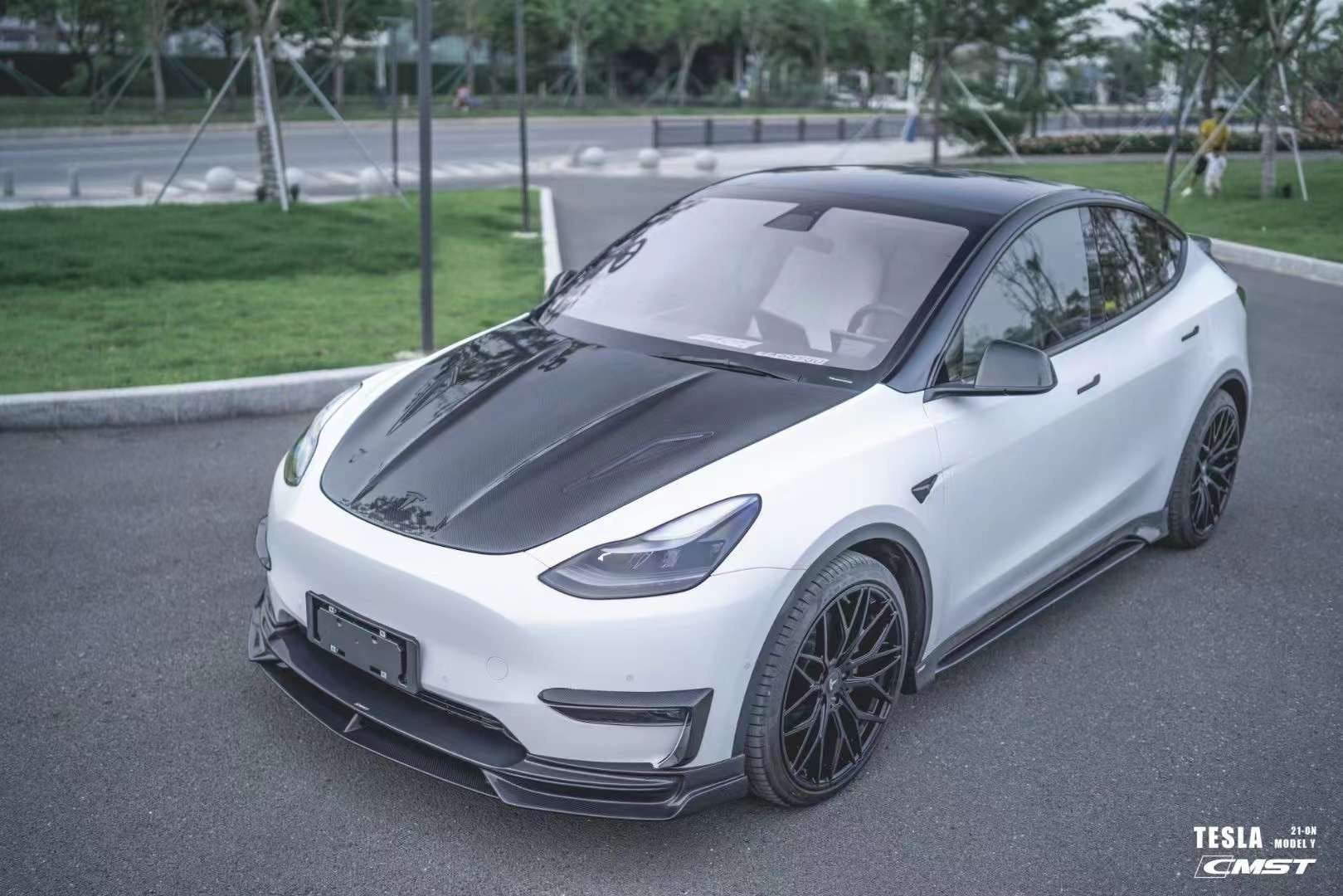 CMST Tuning Carbon Fiber Hood Ver.2 for Tesla Model Y - Image 12
