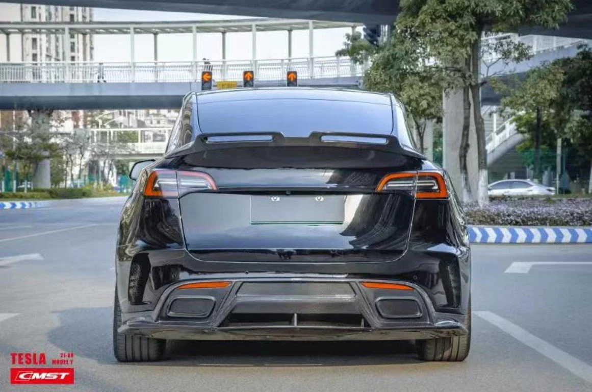 CMST Tuning Carbon Fiber Rear Bumper ver.1 for Tesla Model Y - Image 5