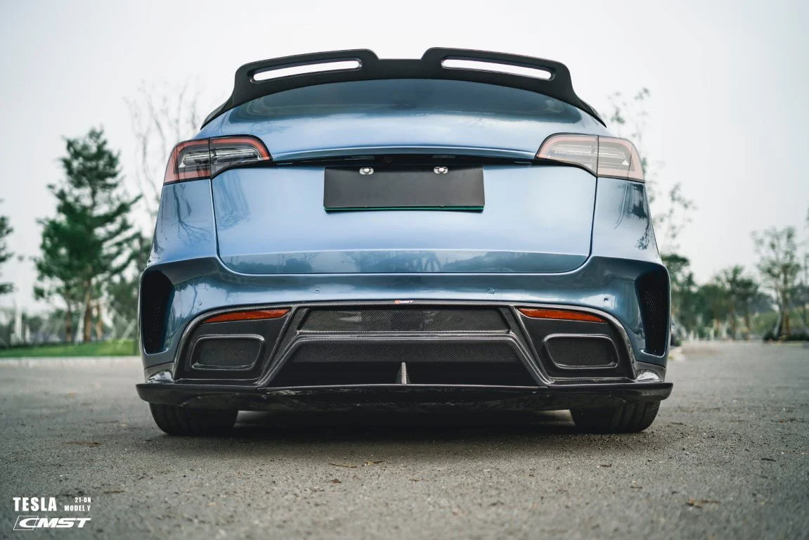 CMST Tuning Carbon Fiber Rear Bumper ver.1 for Tesla Model Y - Image 6