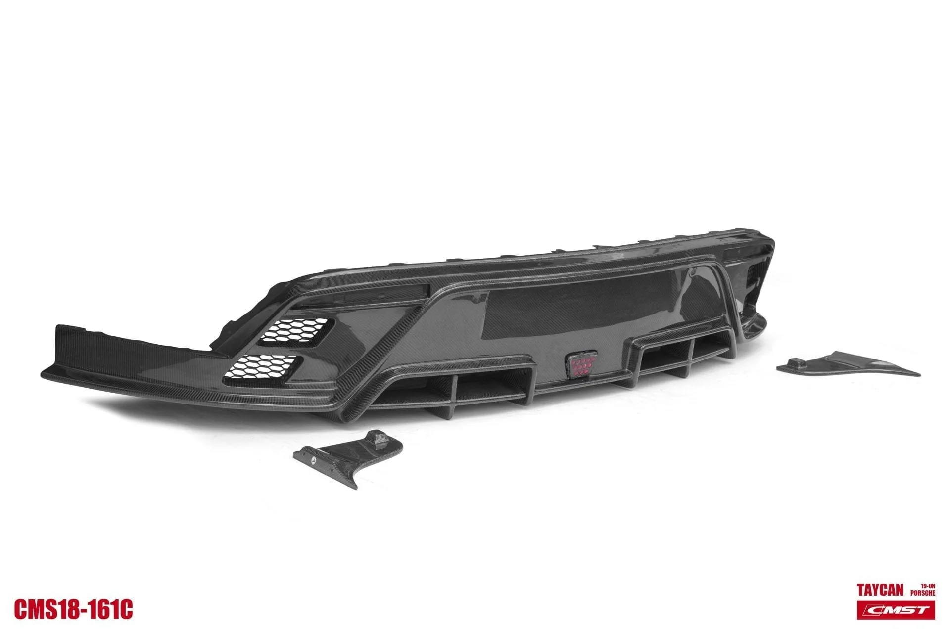 CMST Tuning Carbon Fiber Rear Diffuser & Canards for Porsche Taycan Base, 4S, and Gran Turismo - Image 3