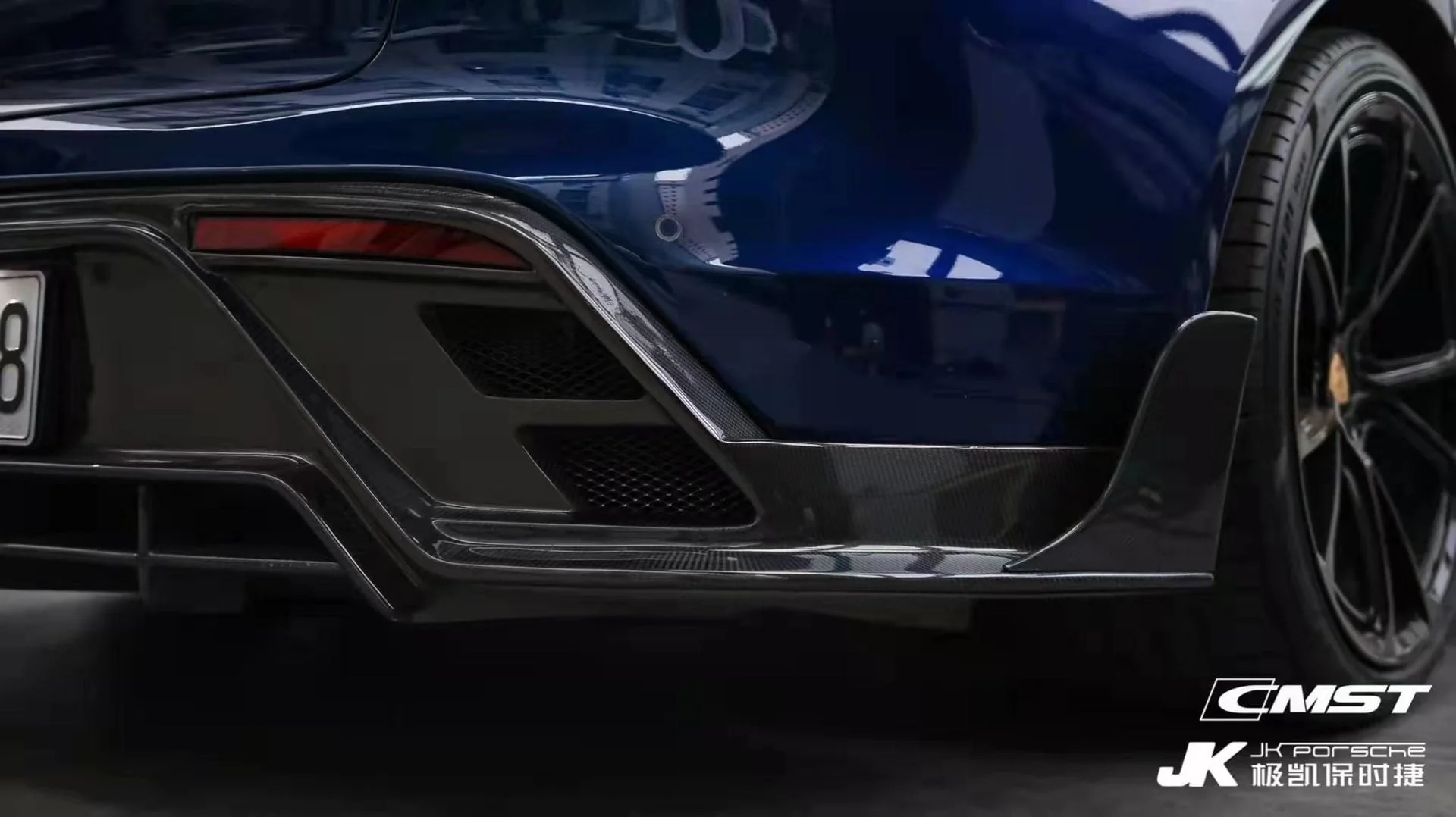 CMST Tuning Carbon Fiber Rear Diffuser & Canards for Porsche Taycan Base, 4S, and Gran Turismo - Image 9