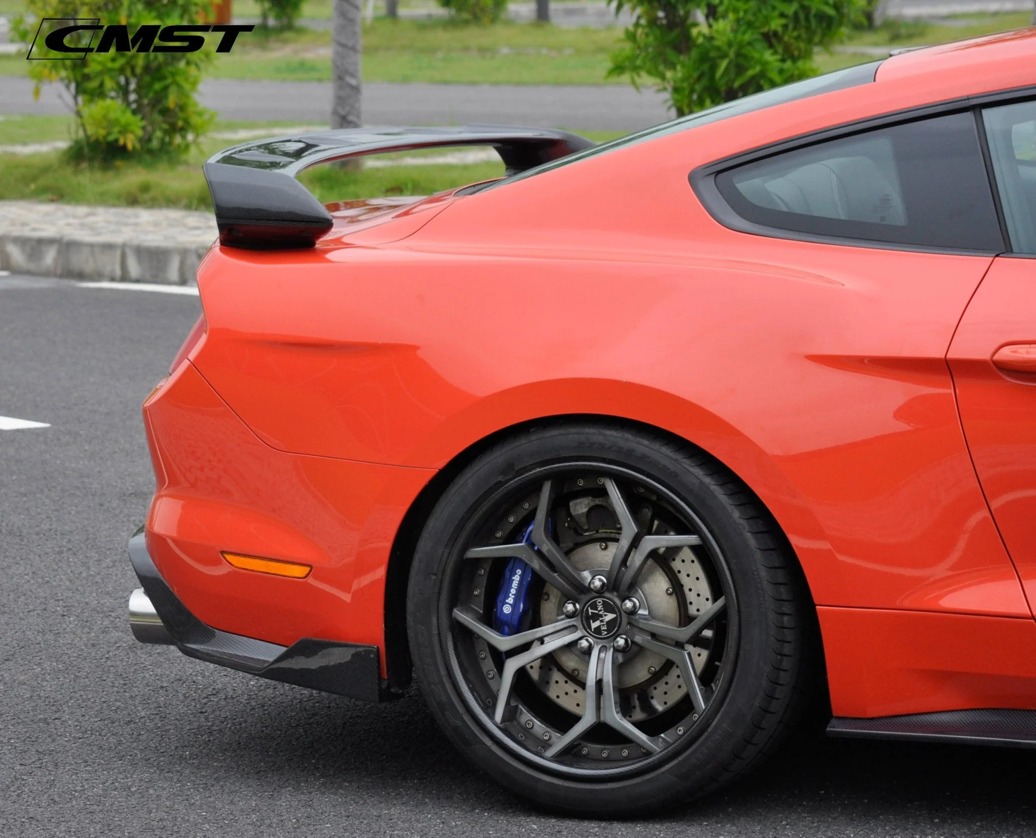 CMST Carbon Fiber Rear Spoiler Ver.2 for Ford Mustang S550.1 2015-2017 - Image 6