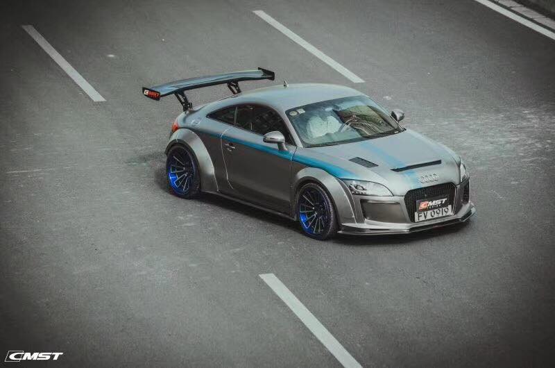 CMST Tuning Carbon Fiber Rear Spoiler Wing For Audi TT TTS MK2 8J 2007-2015 - Image 4
