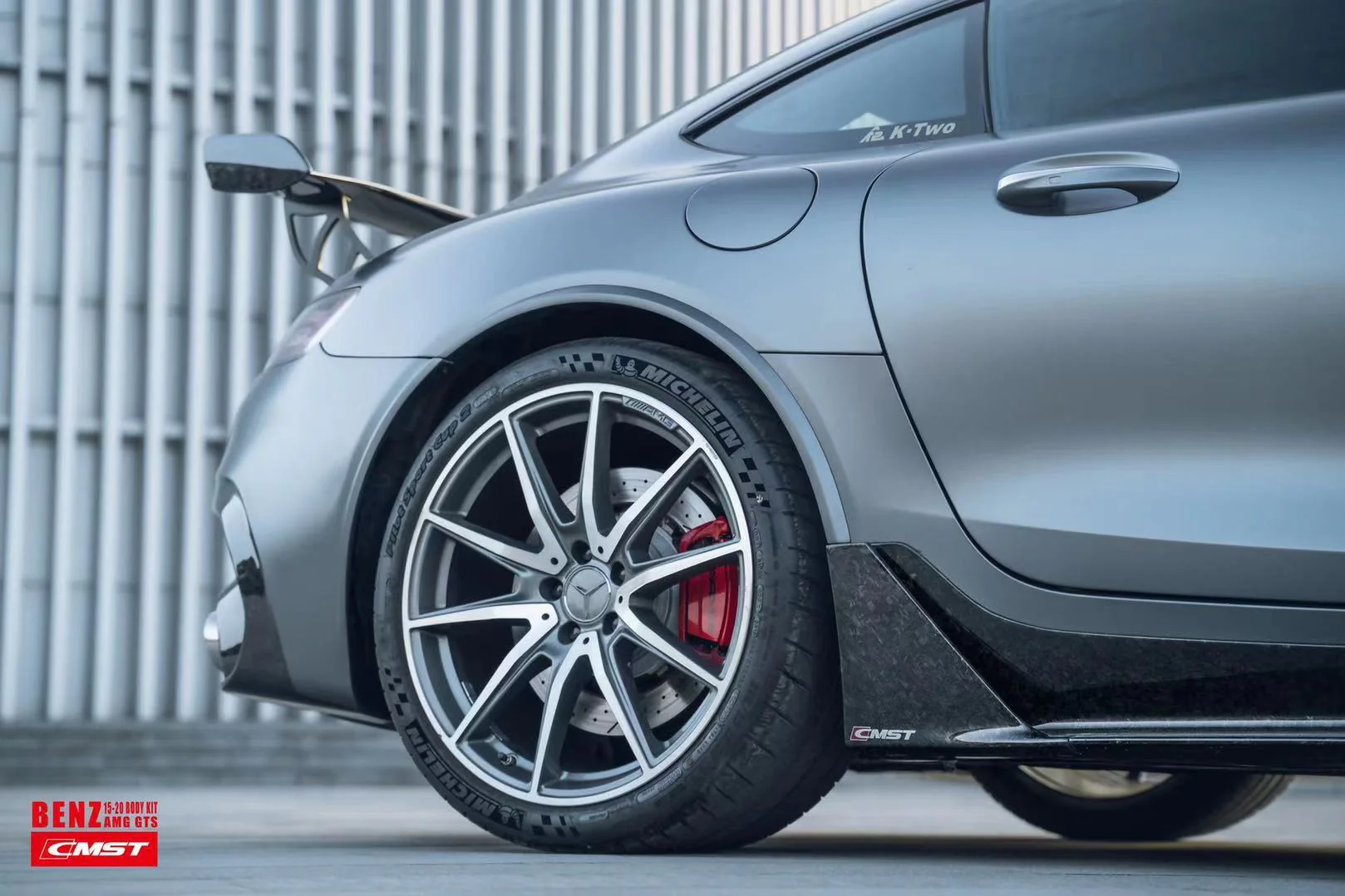 CMST Tuning Carbon Fiber Rear Spoiler Wing Ver.2 for Mercedes Benz C190 AMG GT GTS GTC 2015-2021 - Image 10