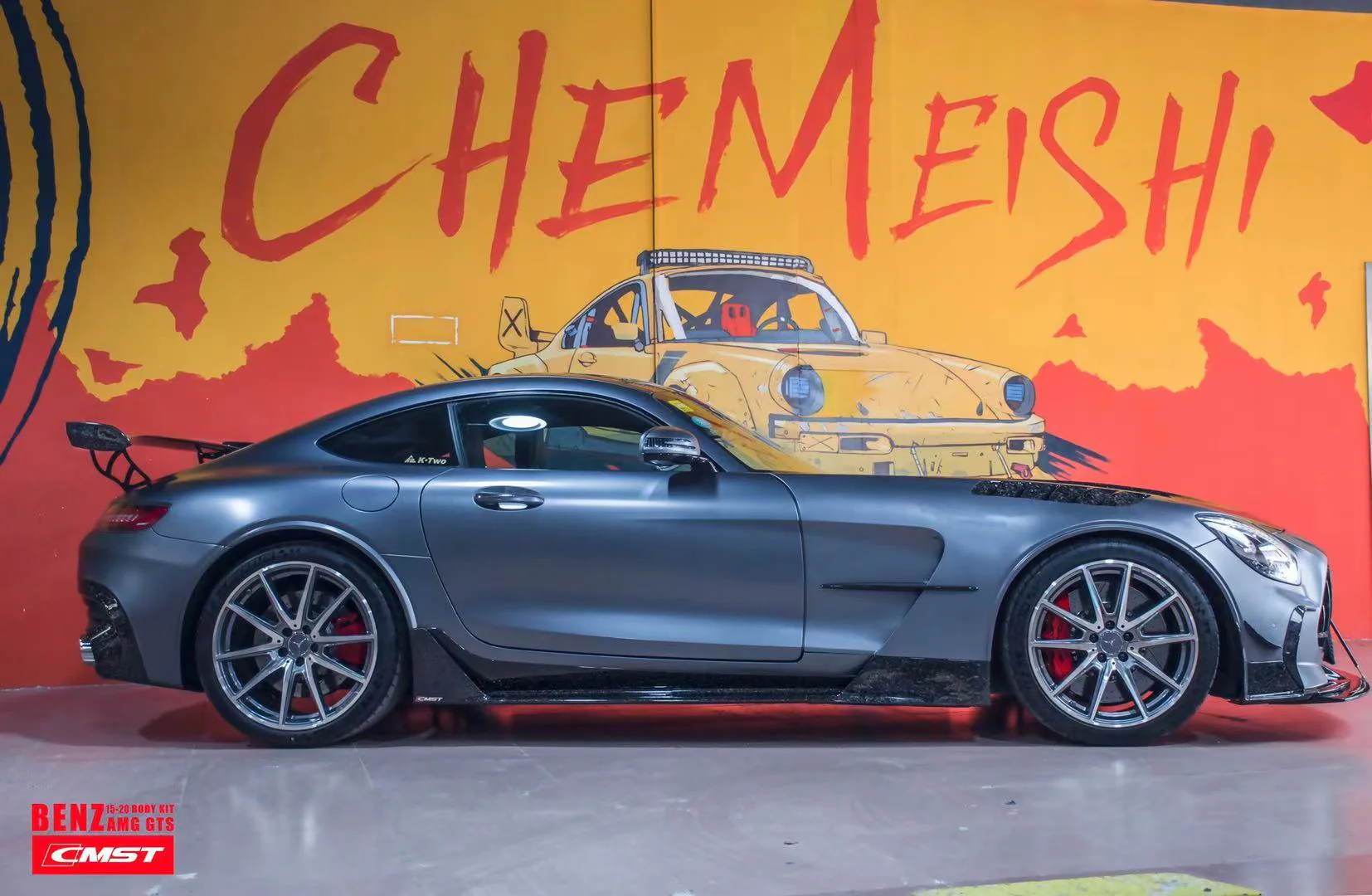 CMST Tuning Carbon Fiber Rear Spoiler Wing Ver.2 for Mercedes Benz C190 AMG GT GTS GTC 2015-2021 - Image 11
