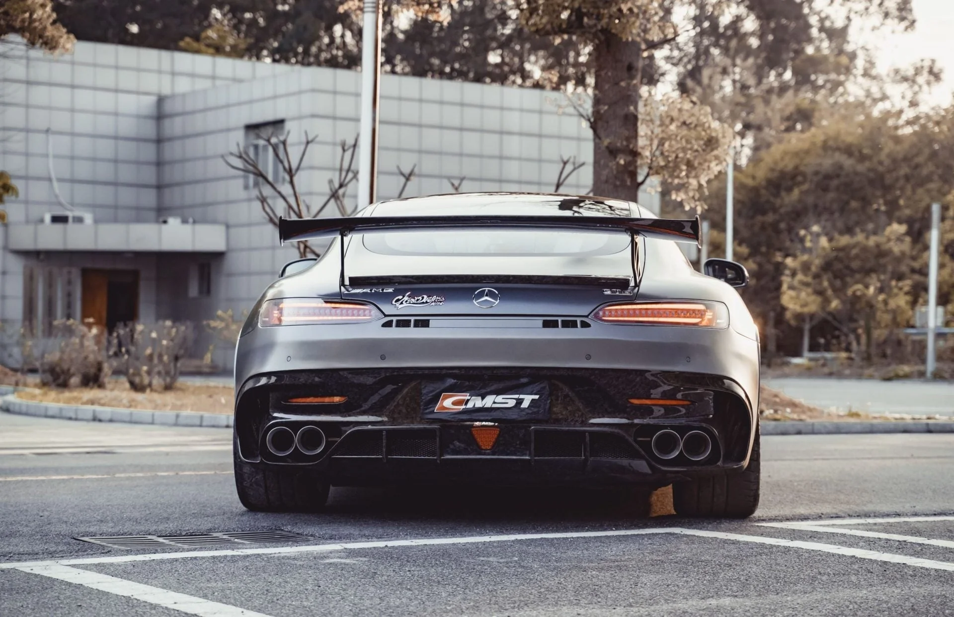 CMST Tuning Carbon Fiber Rear Spoiler Wing Ver.2 for Mercedes Benz C190 AMG GT GTS GTC 2015-2021 - Image 17