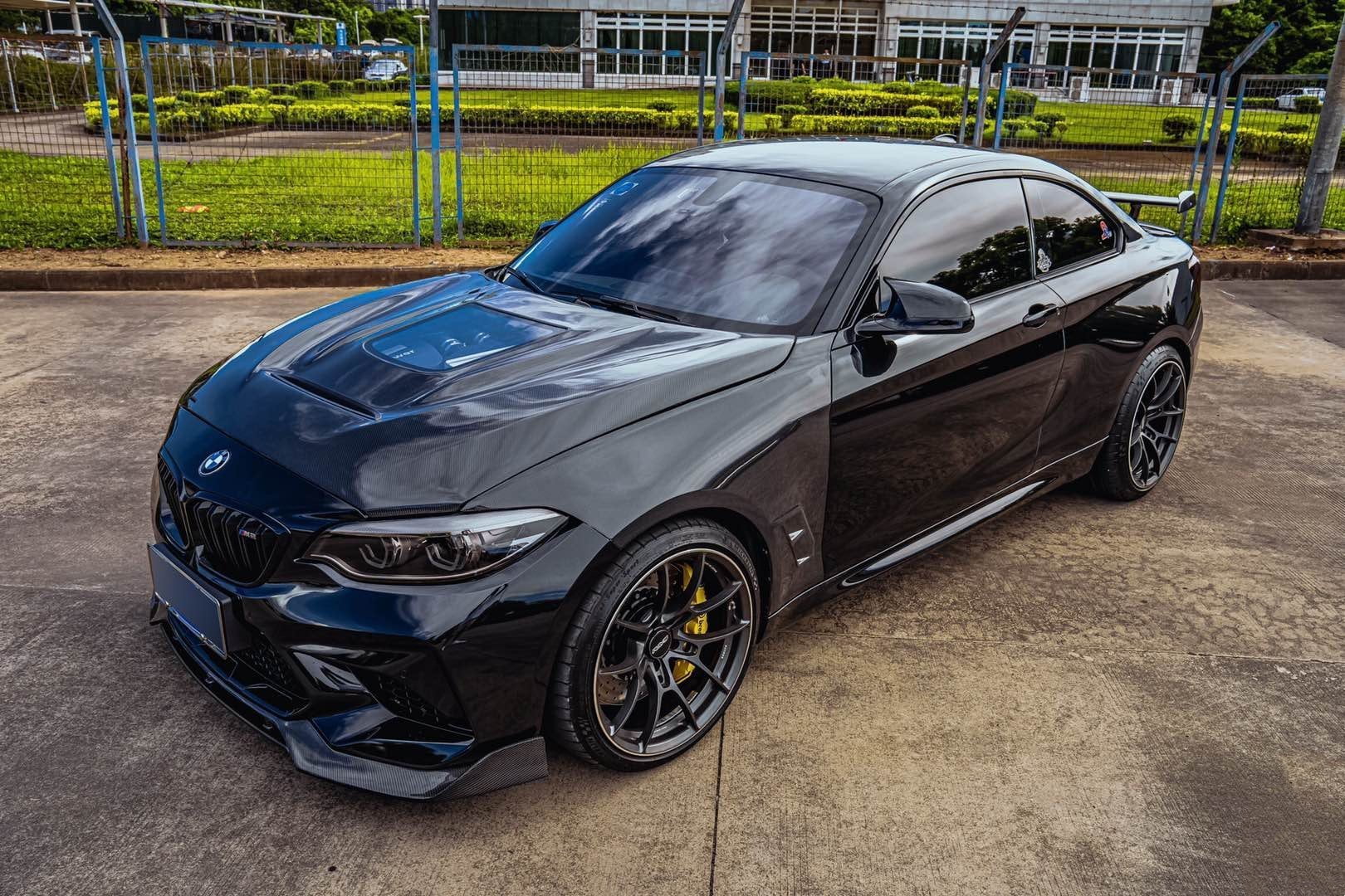 CMST Tuning Carbon Fiber Tempered Glass Transparent Hood For BMW M2 / M2C F87 2 Series F22 2014-ON - Image 3