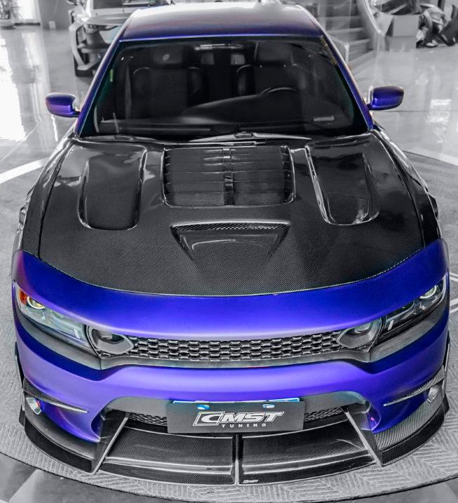 CMST Tuning Carbon Fiber V2 Hood for Dodge Charger 2015-2023 - Image 2