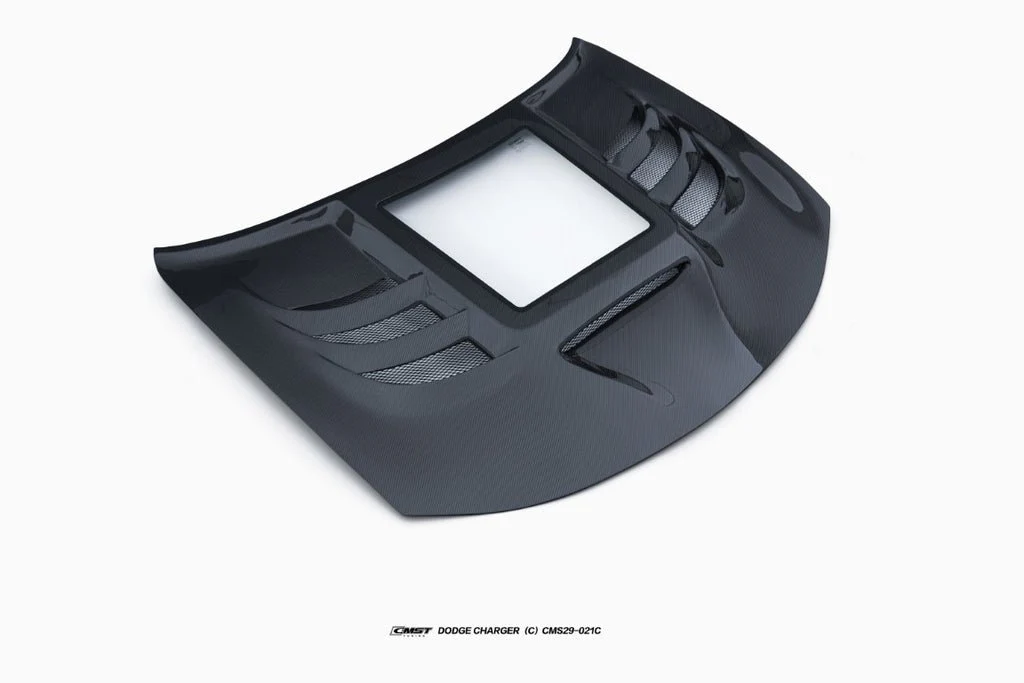 CMST Tuning Carbon Fiber V3 Hood / Bonnet for Dodge Charger 2015-2023 - Image 5