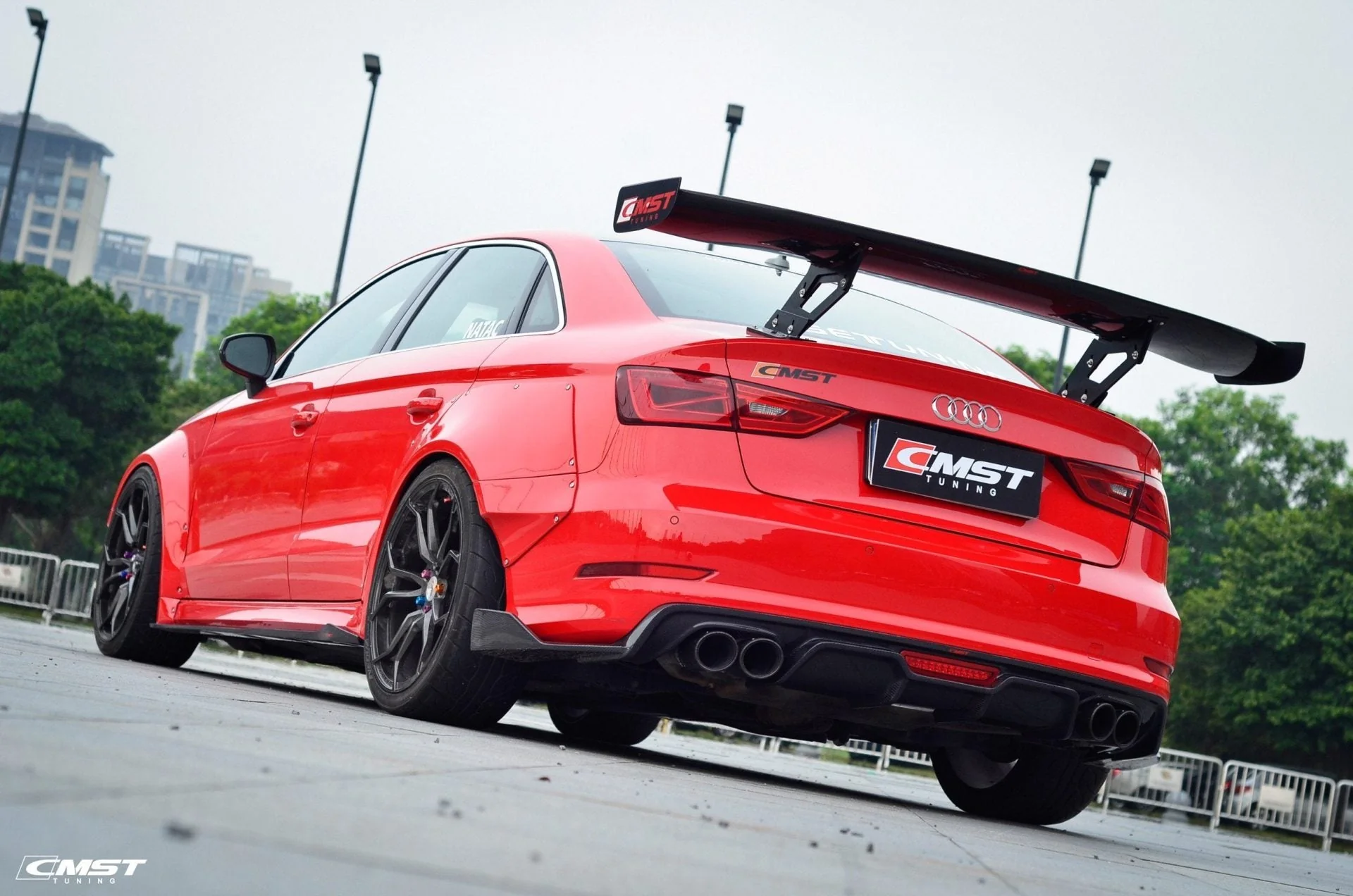 CMST Tuning Carbon Rear Spoiler GT Wing Ver.1 for Audi A3 S3 RS3 2014 - 2020 - Image 10