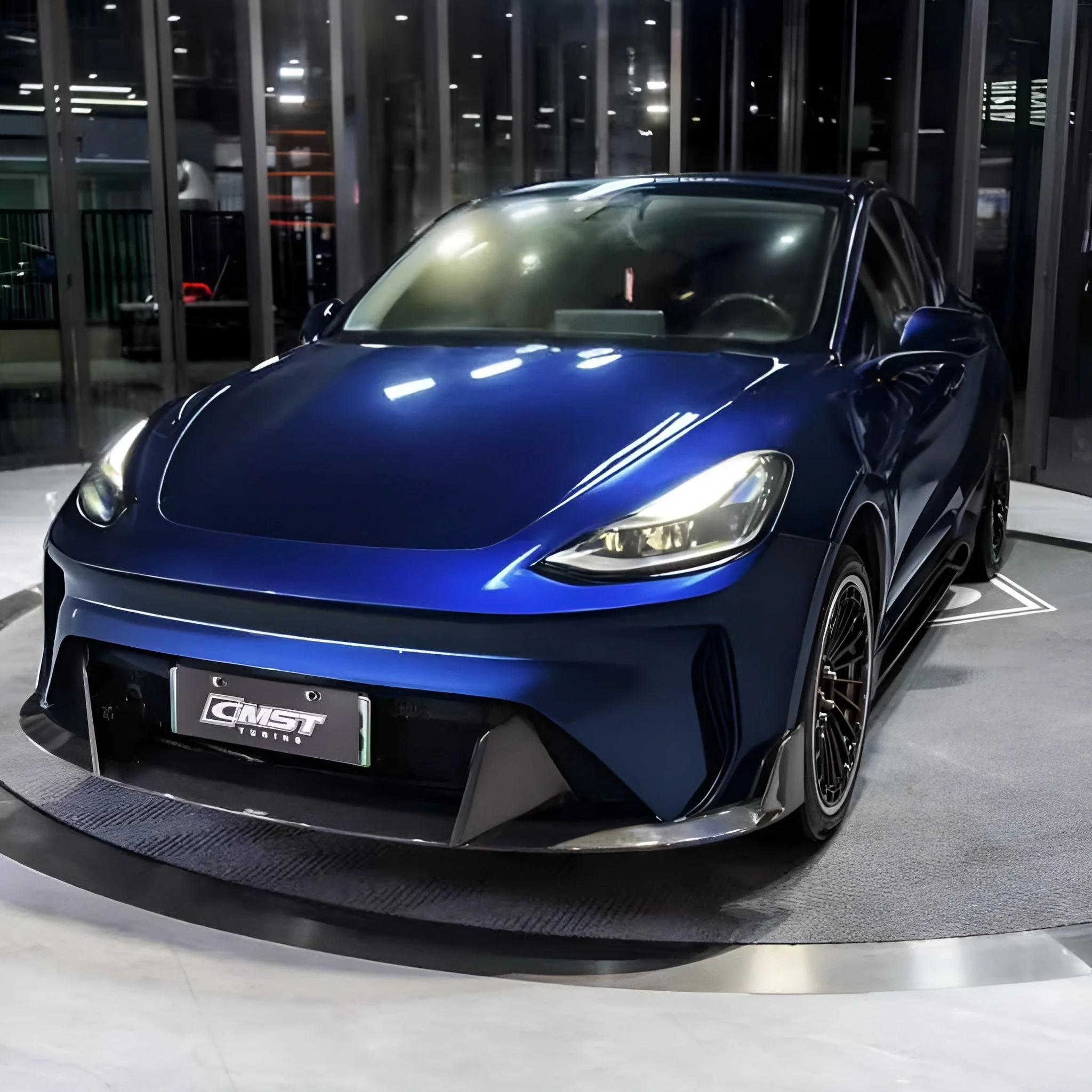 CMST Tuning Front Bumper & Lip for Tesla Model Y Performance AWD 2020-2025 Carbon Fiber/FRP - Image 2