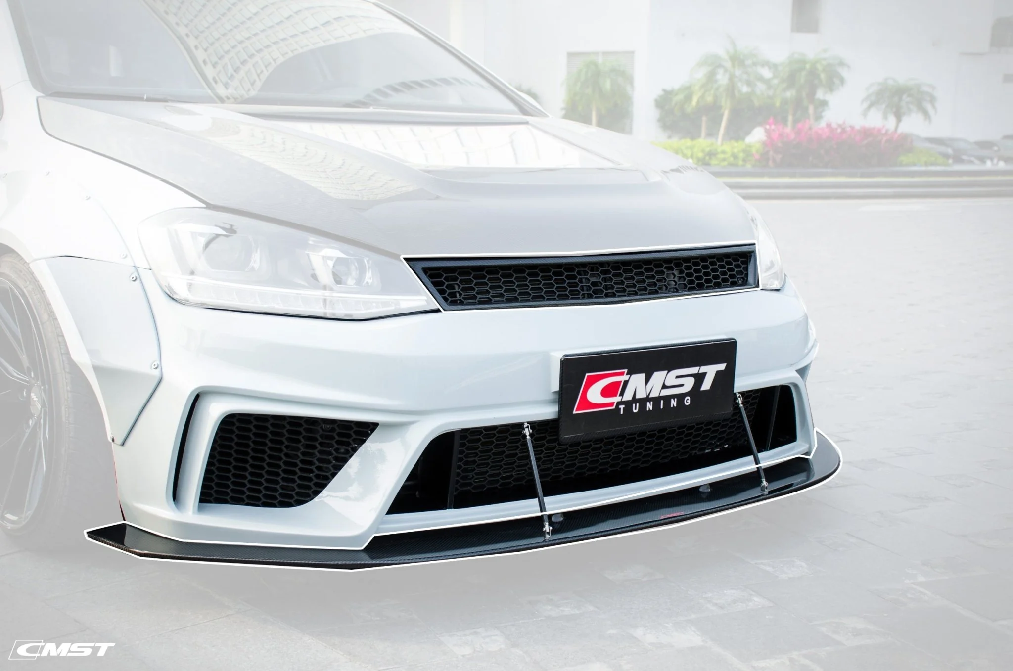 CMST Tuning Front Bumper & Lip & Grill for Volkswagen Golf & GTI & Golf R MK7 - Image 5