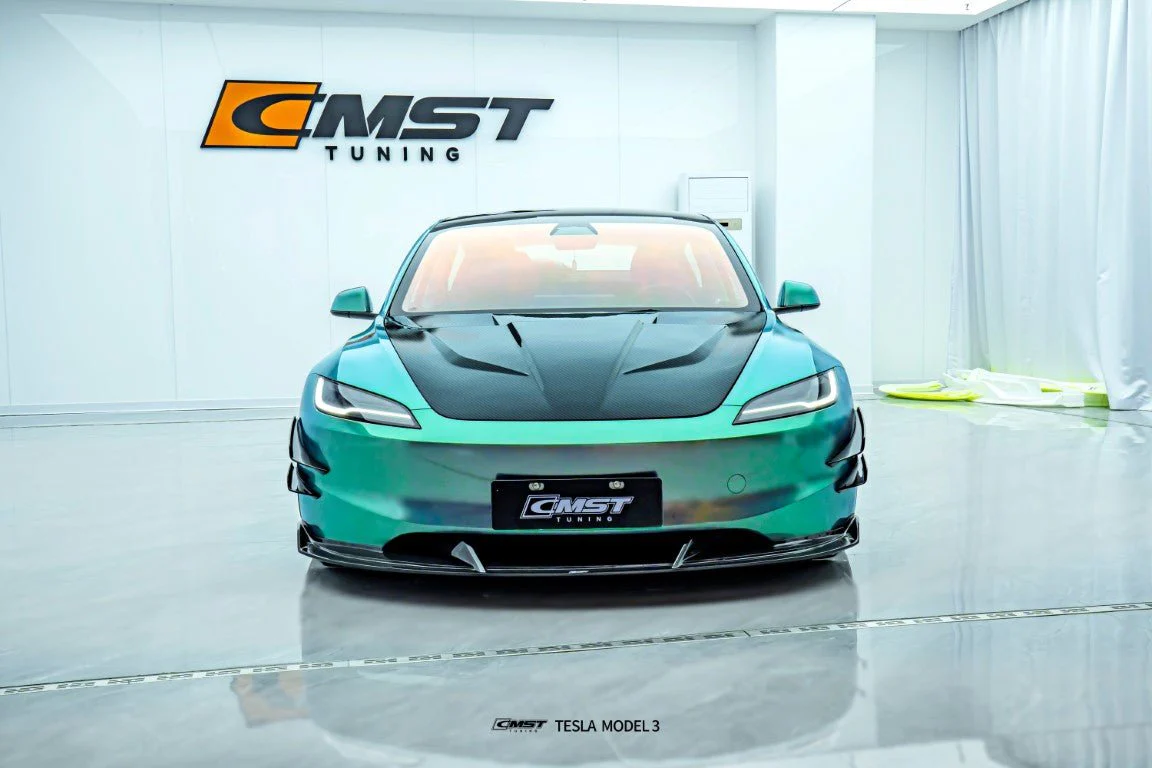 CMST FRP & Carbon Fiber V1 Hood for Tesla Model 3 Highland 2024-ON - Image 5