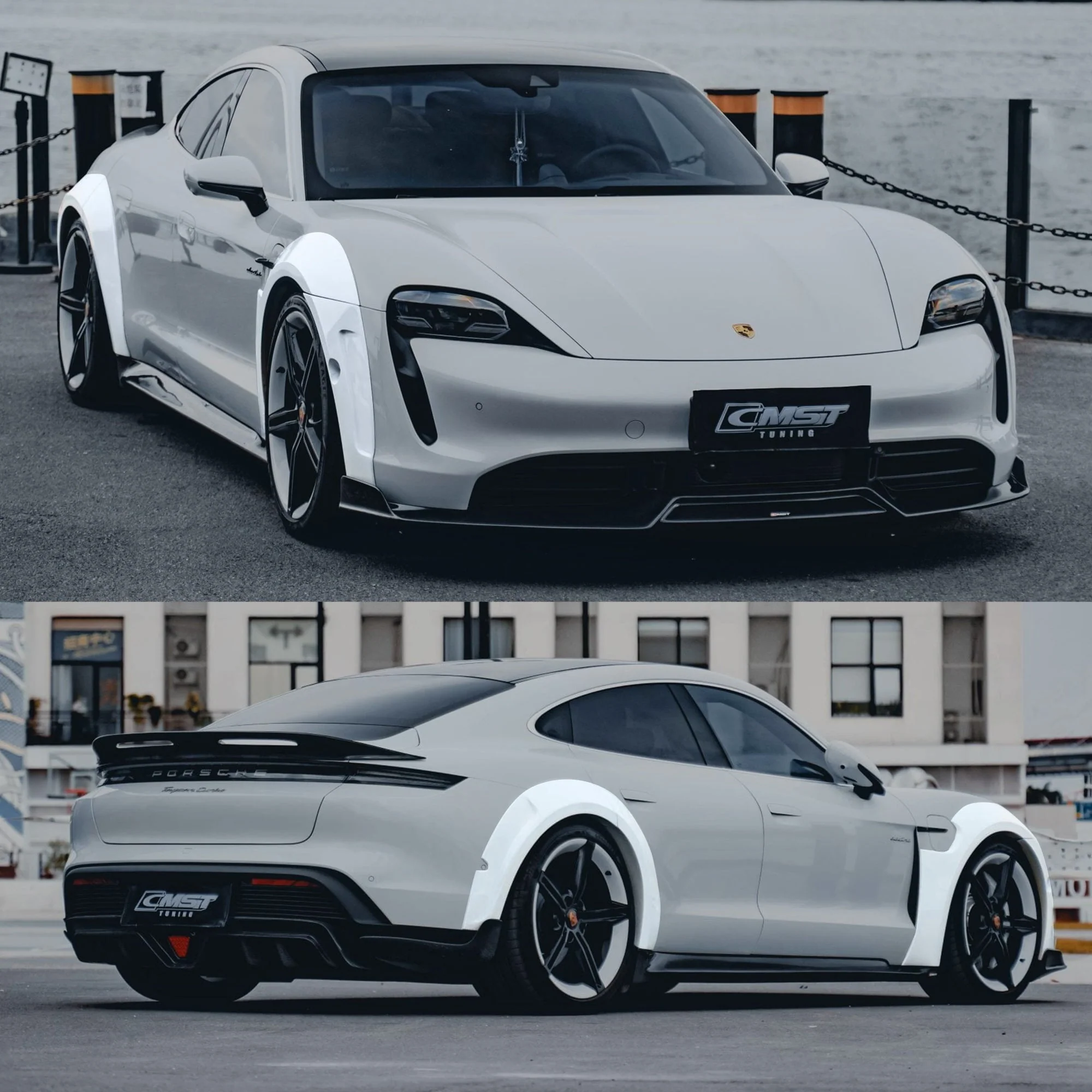 CMST Tuning FRP Widebody Wheel Arches for Porsche Taycan & 4S & Turbo & Turbo S