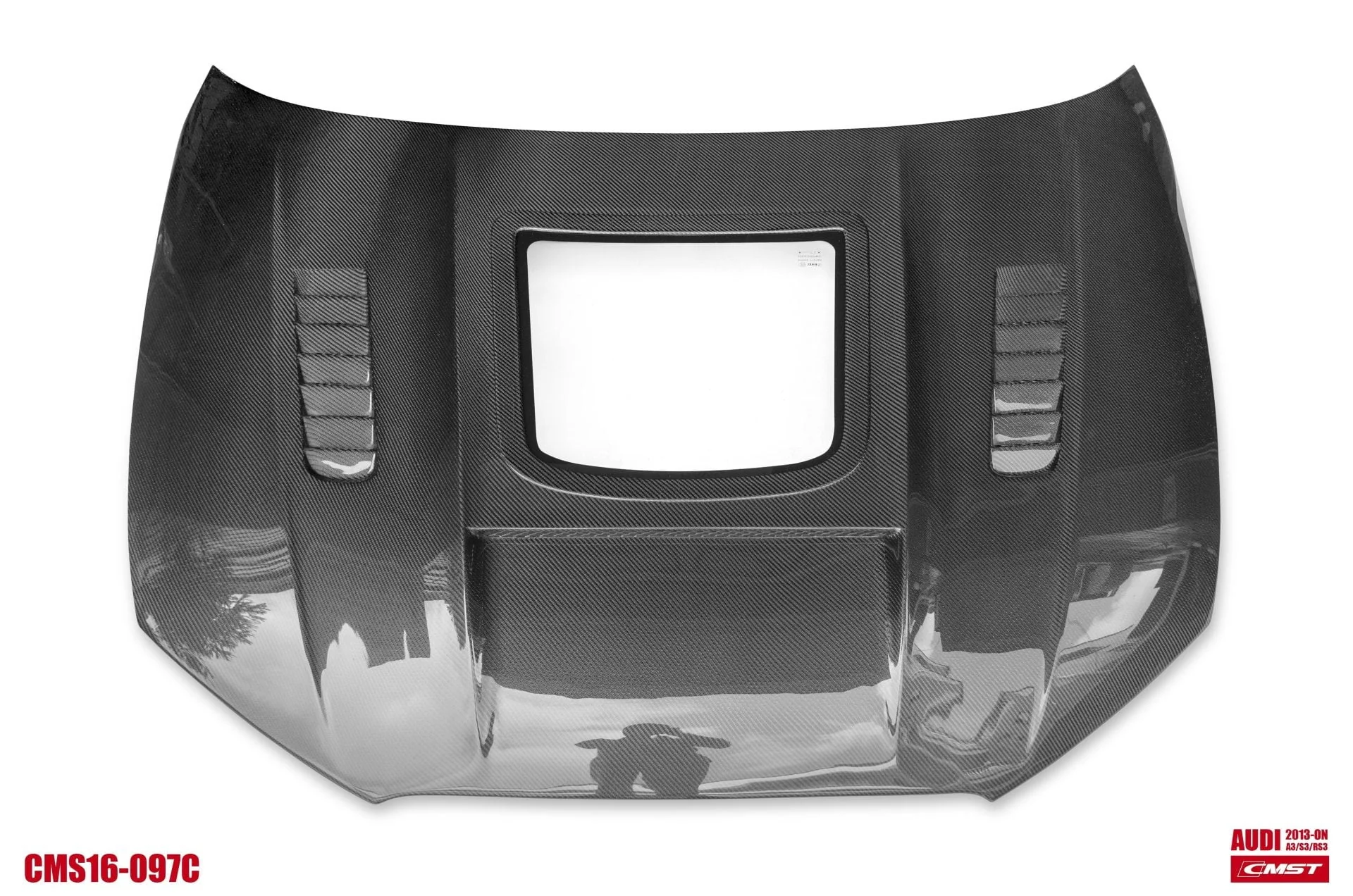 CMST Tuning Glass Transparent Carbon Fiber Hood Bonnet Ver.3 for Audi RS3 2018-2020 & 2014-2020 A3 & A3 S Line & S3 - Image 19