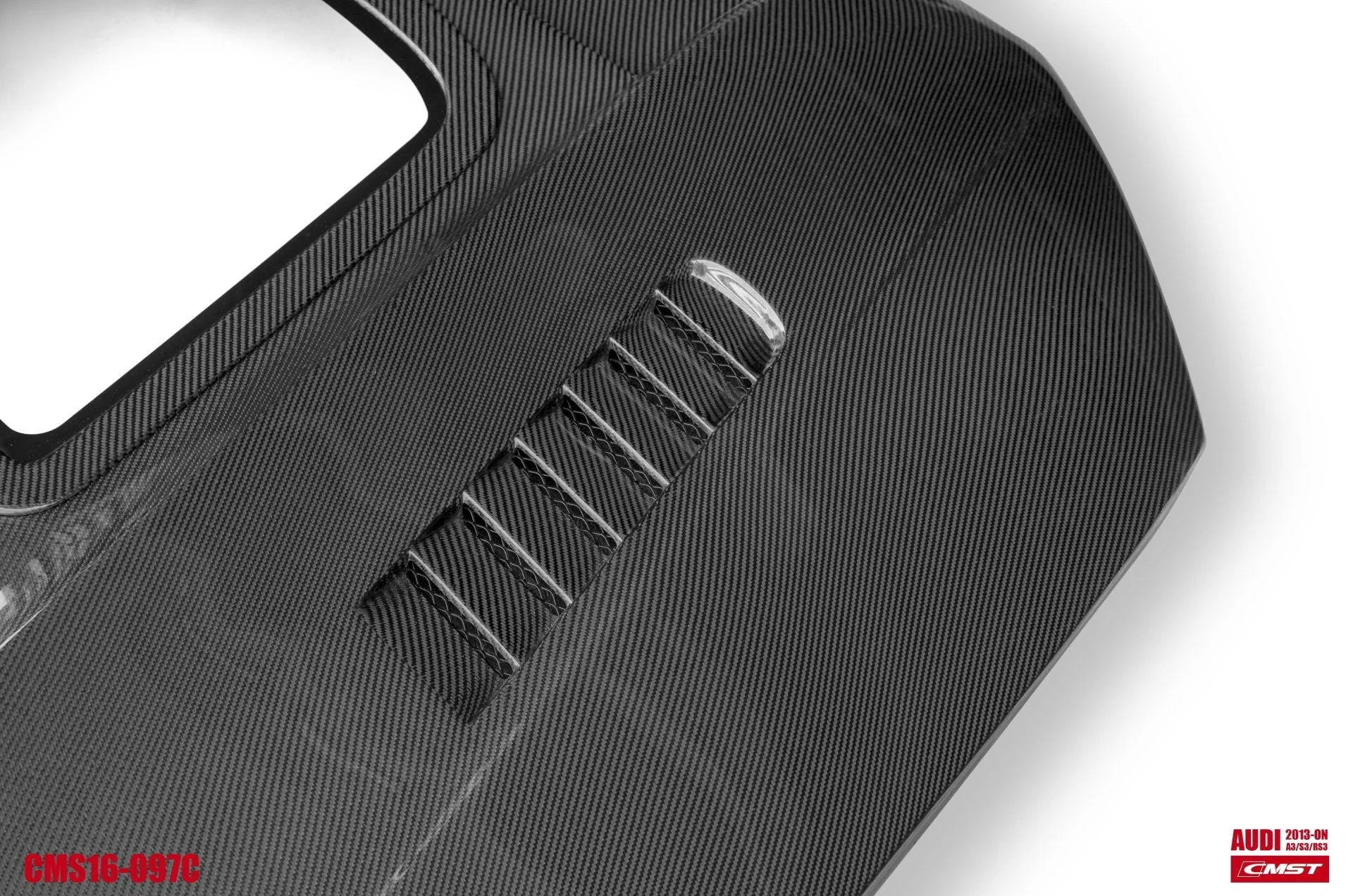 CMST Tuning Glass Transparent Carbon Fiber Hood Bonnet Ver.3 for Audi RS3 2018-2020 & 2014-2020 A3 & A3 S Line & S3 - Image 21