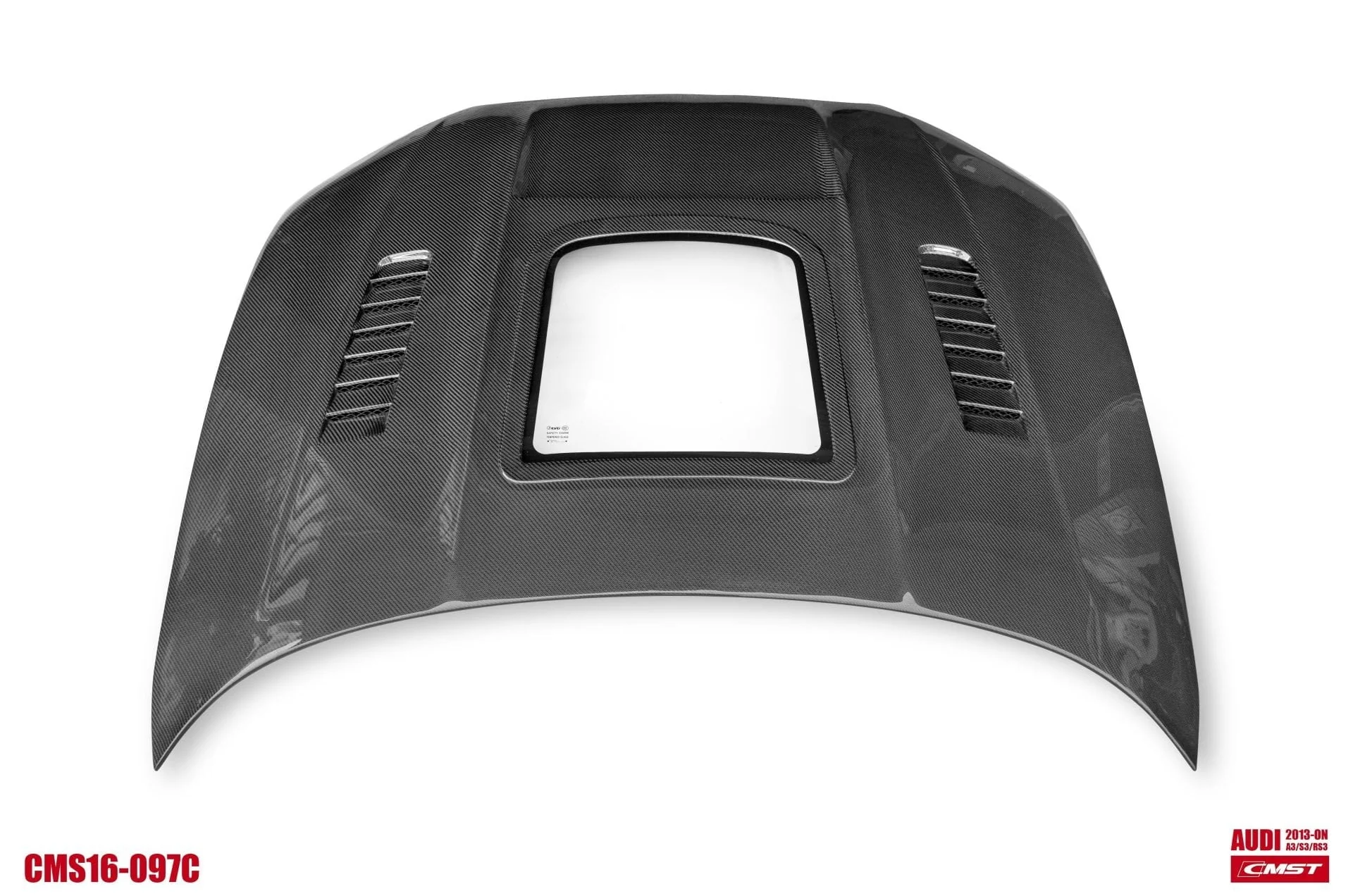 CMST Tuning Glass Transparent Carbon Fiber Hood Bonnet Ver.3 for Audi RS3 2018-2020 & 2014-2020 A3 & A3 S Line & S3 - Image 22