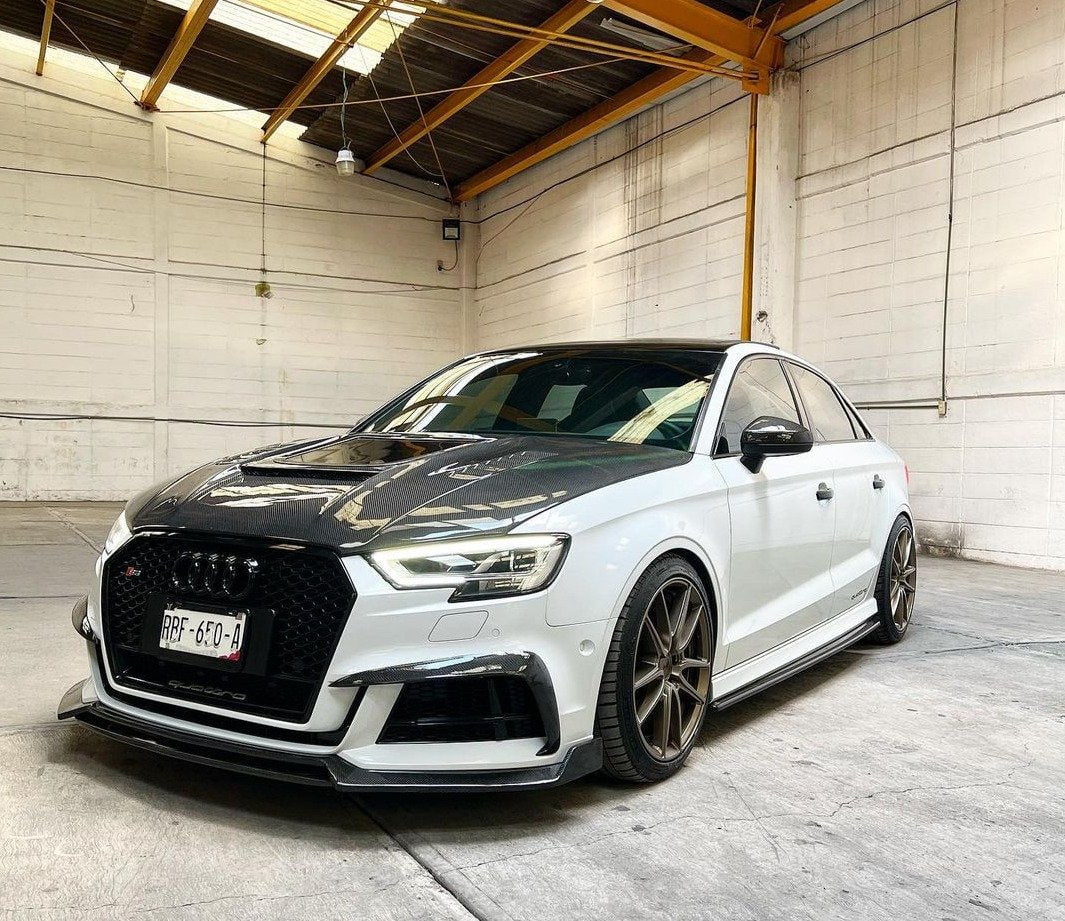 CMST Tuning Glass Transparent Carbon Fiber Hood Bonnet Ver.3 for Audi RS3 2018-2020 & 2014-2020 A3 & A3 S Line & S3 - Image 8
