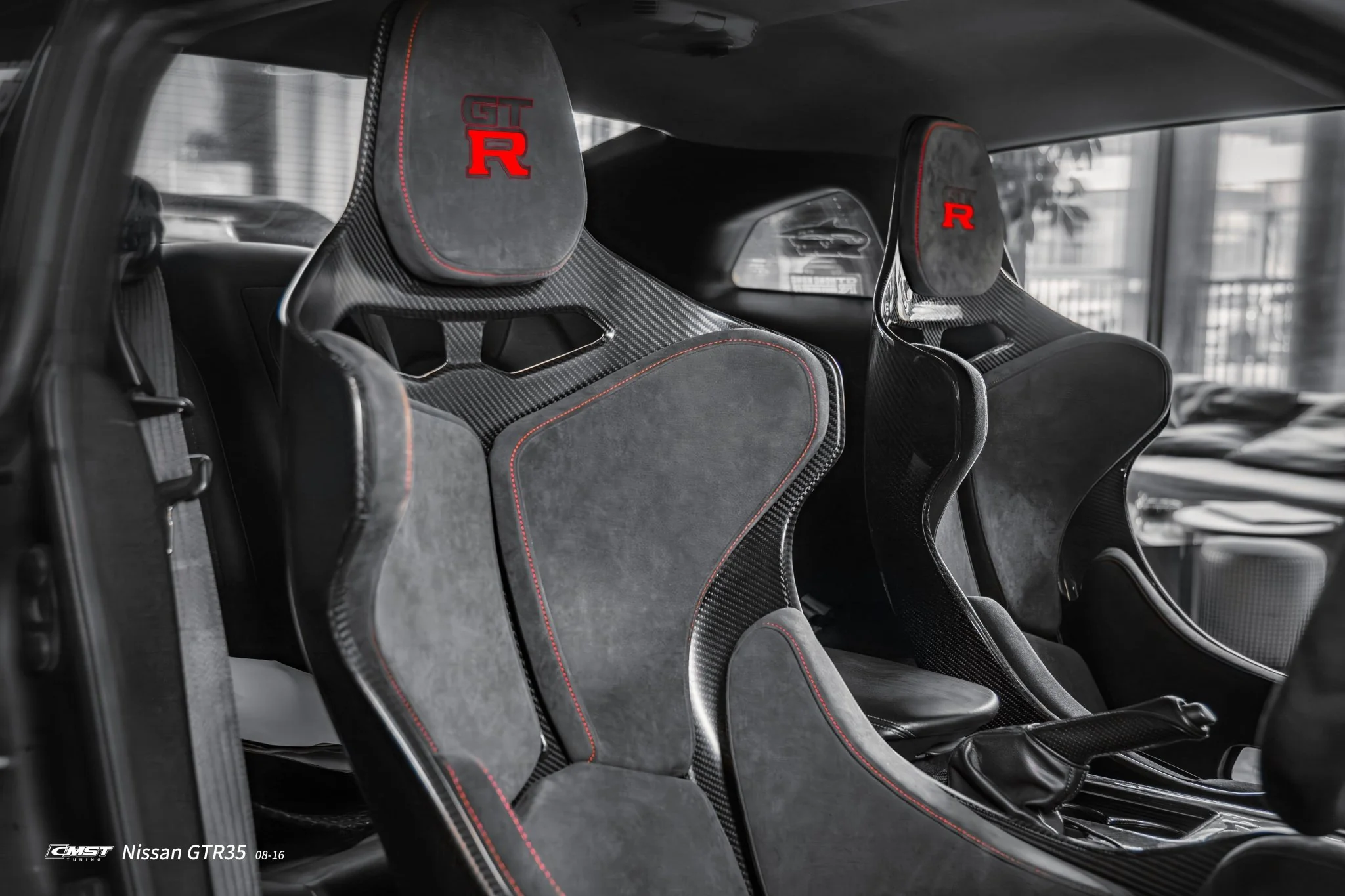 CMST Tuning Senna Style Seat for Nissan GTR R35 CBA DBA EBA 2008-2024 Dry Pre-preg Carbon Fiber - Image 5