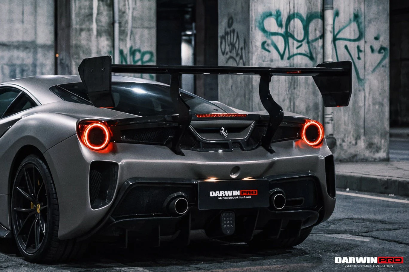 DarwinPRO 2015-2020 Ferrari 488 GTB Challenge Evo Modena Style Full Body Kit - Image 5
