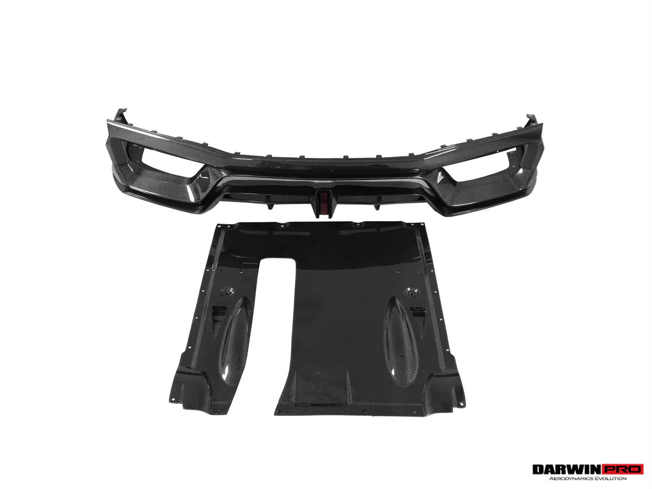 DarwinPRO 2017-2022 Nissan GTR R35 EBA BKSS Style Carbon Fiber Rear Diffuser - Image 7