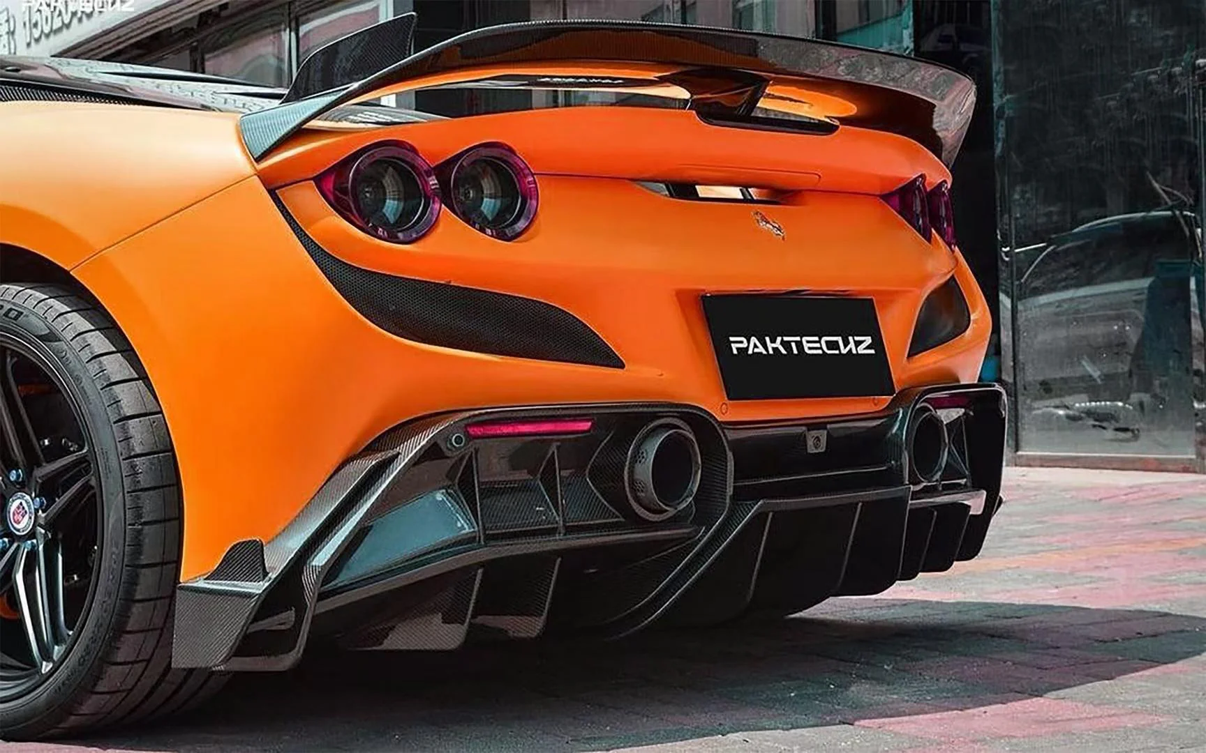 Ferrari F8 Paktechz Full Dry Carbon Aerodynamics kit - Image 59