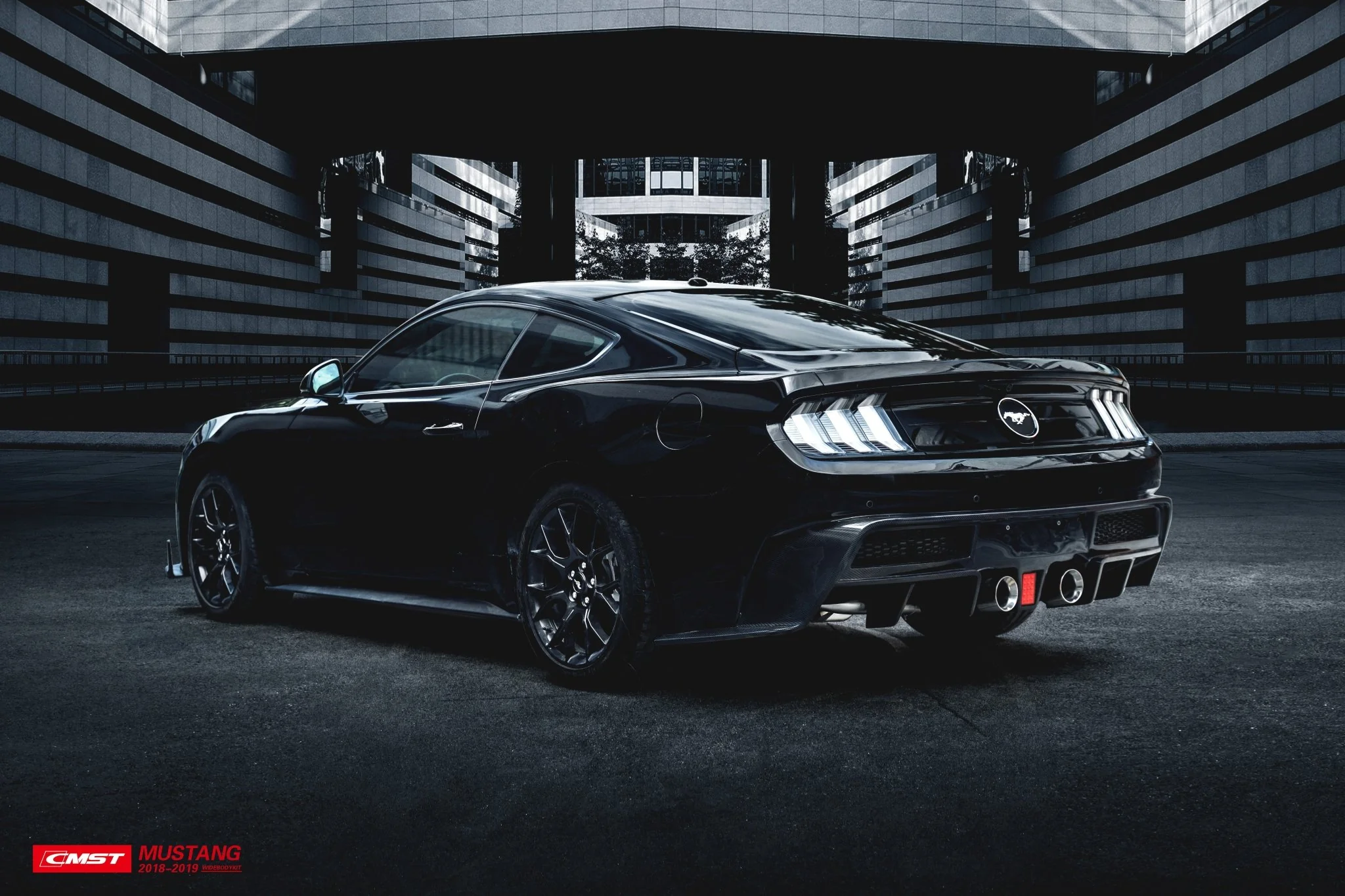 CMST Rear Bumper With Diffuser for Ford Mustang S550.1 S550.2 2015-2022 - Image 7