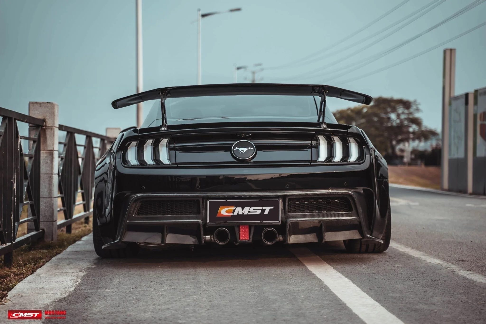 CMST Rear Bumper With Diffuser for Ford Mustang S550.1 S550.2 2015-2022 - Image 9