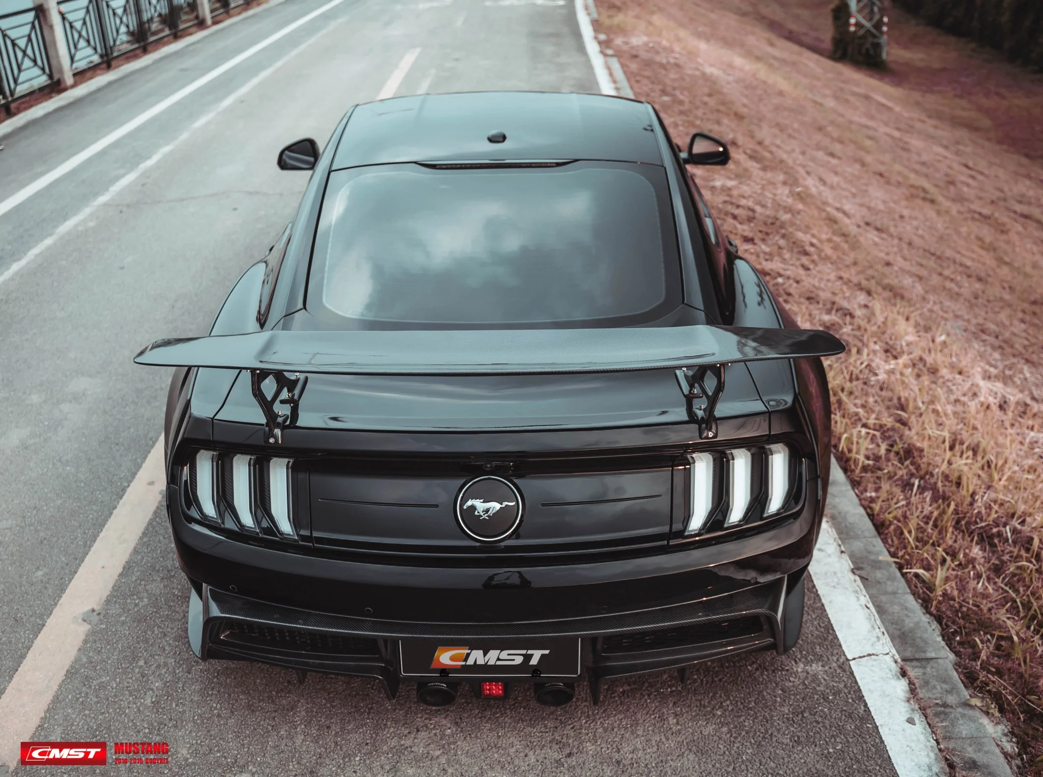 CMST Carbon Fiber Rear Spoiler Wing Ver.4 for Ford Mustang S550 2015-2022 - Image 22